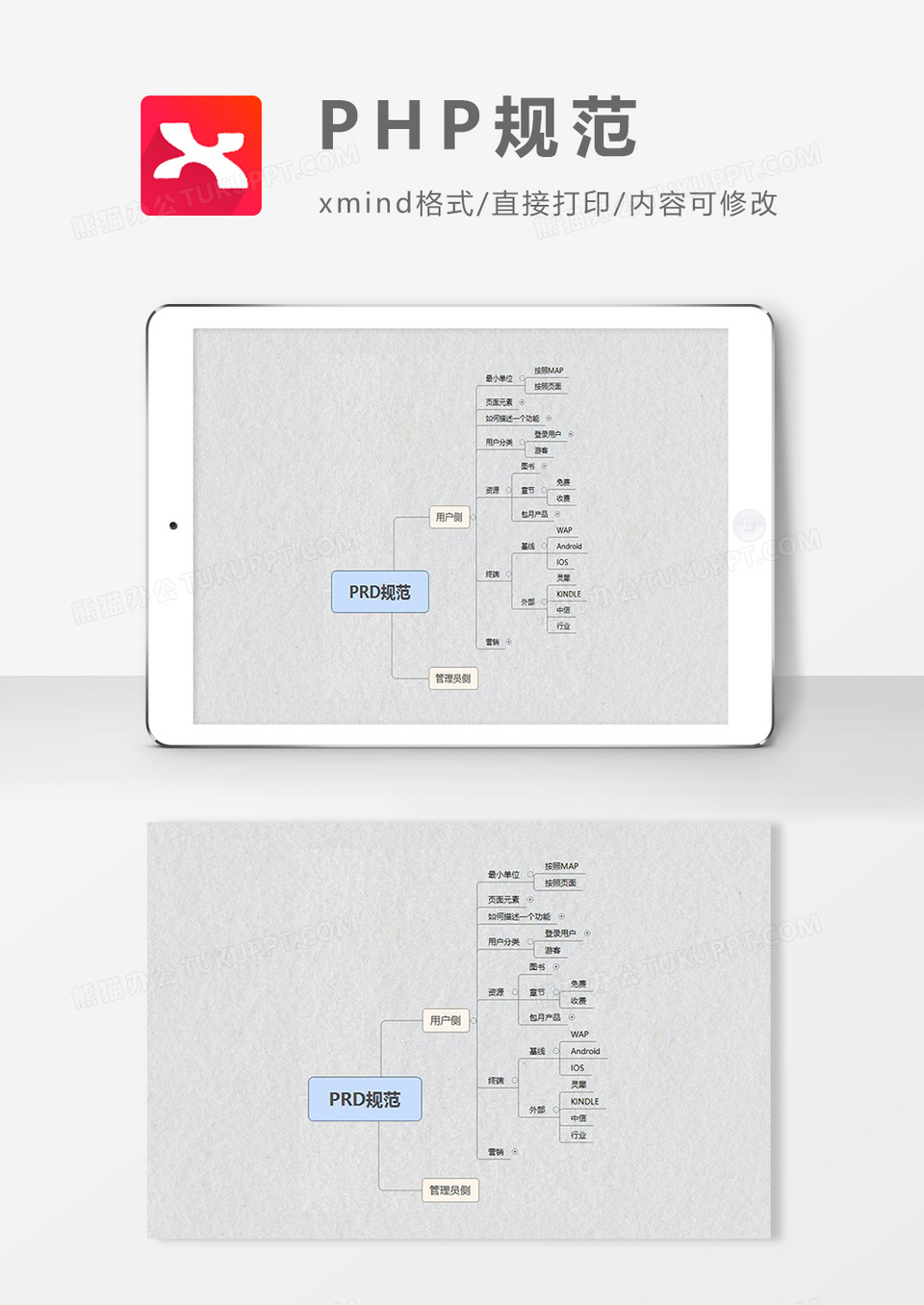 思维导图PHP规范XMind模板
