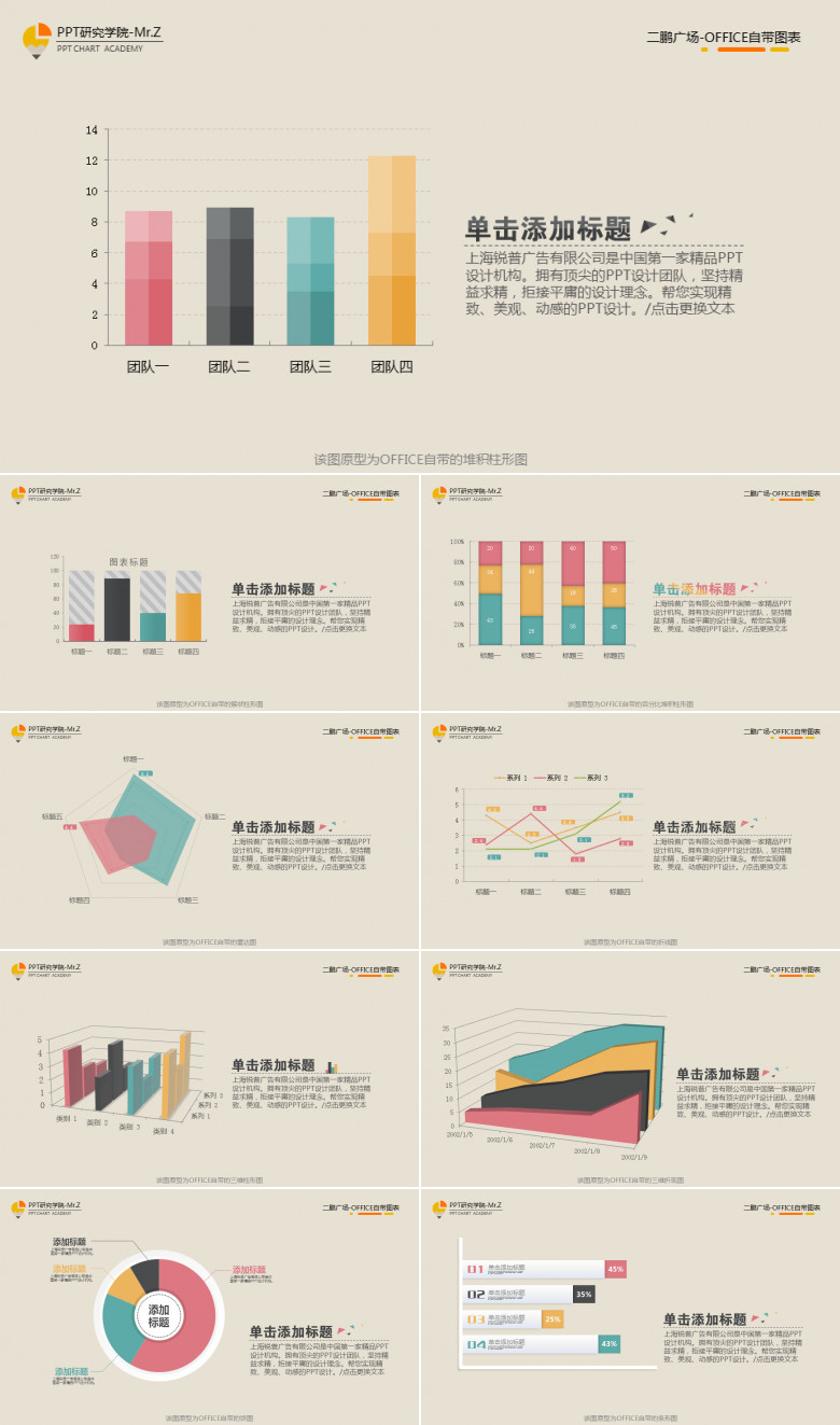 10页数据分析类型PPT图表