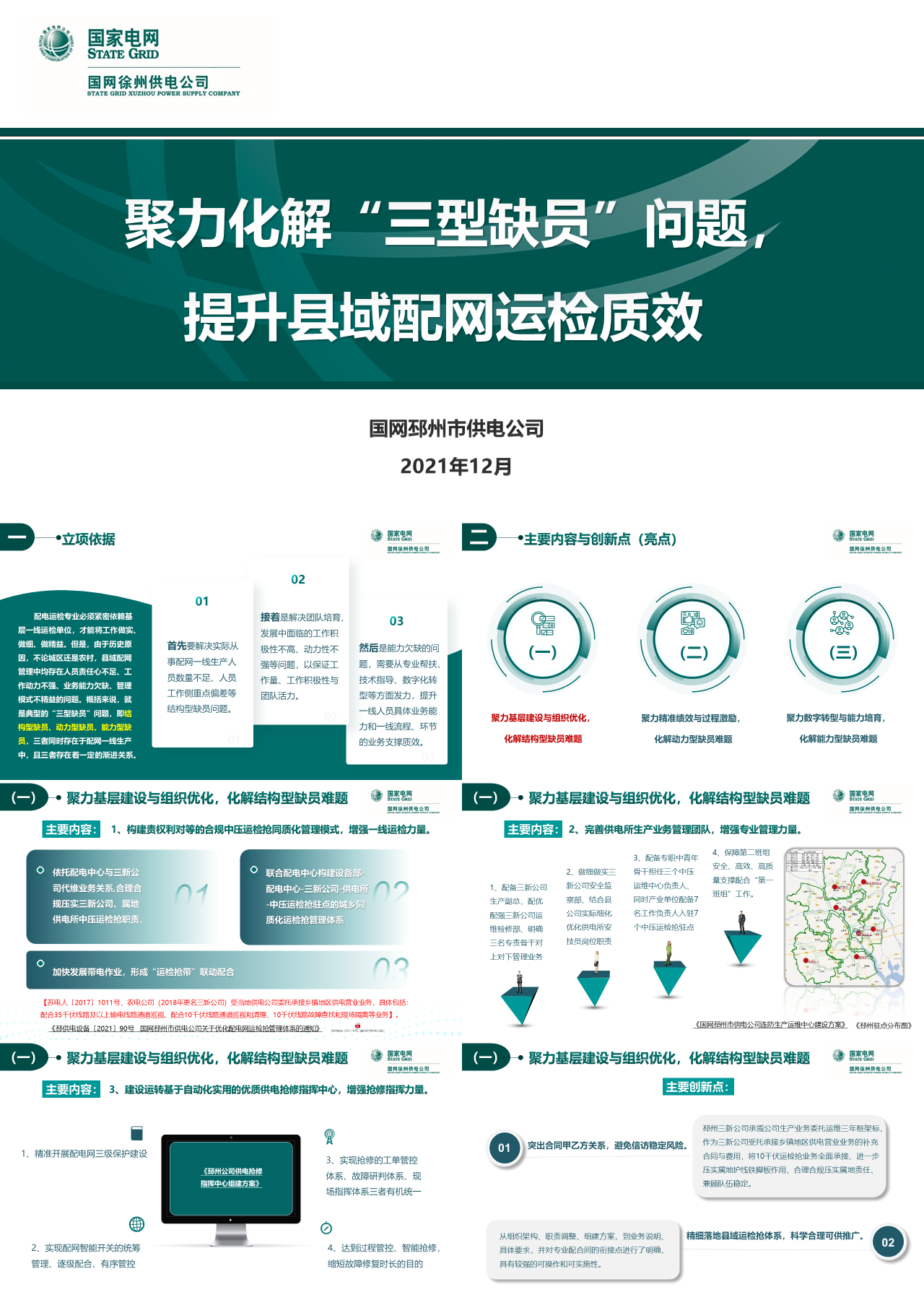 标准静态绿色国网邳州市供电公司工作汇报