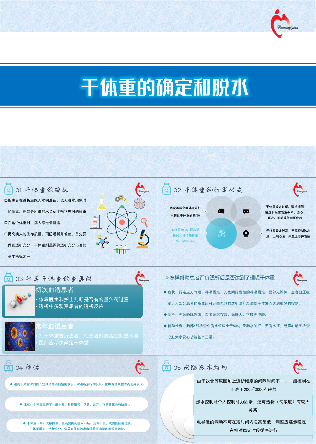 简单静态灰色医学汇报