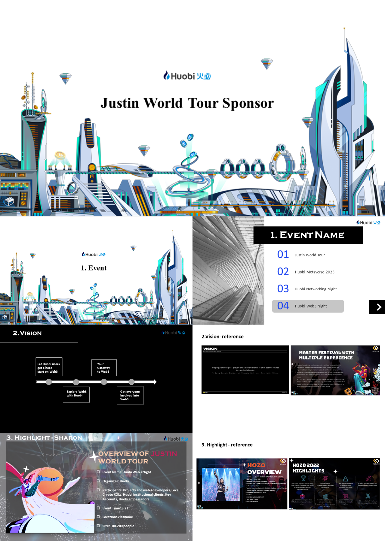 标准静态灰色纯英文汇报Justin World Tour Sponsor