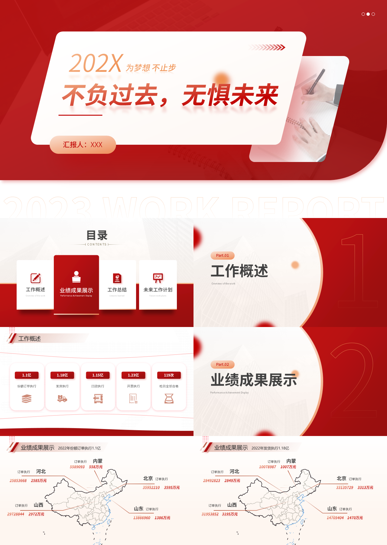 标准动态红色企业工作总结不负过去无惧未来