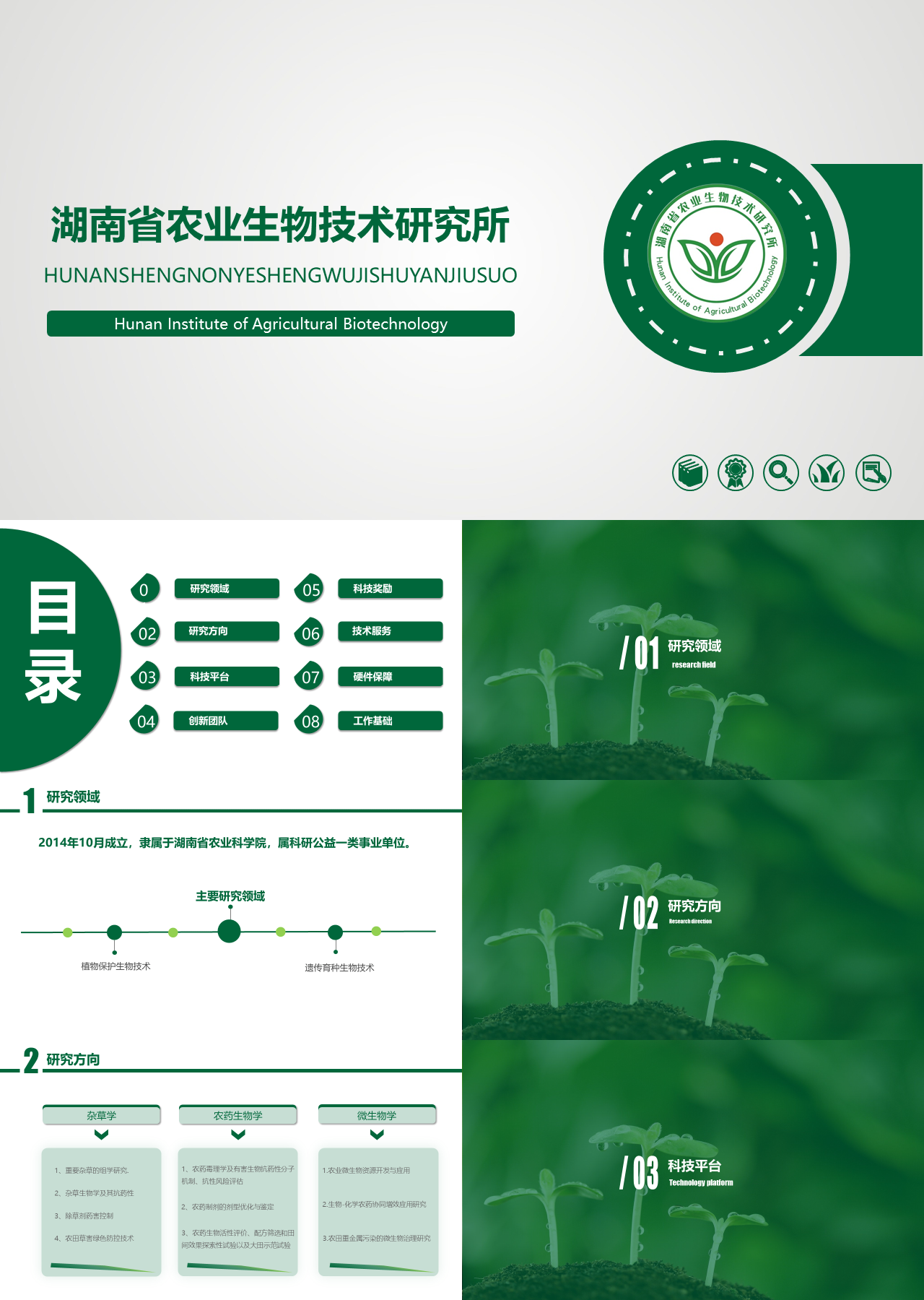 标准动态绿色农业生物技术研究所品牌宣传