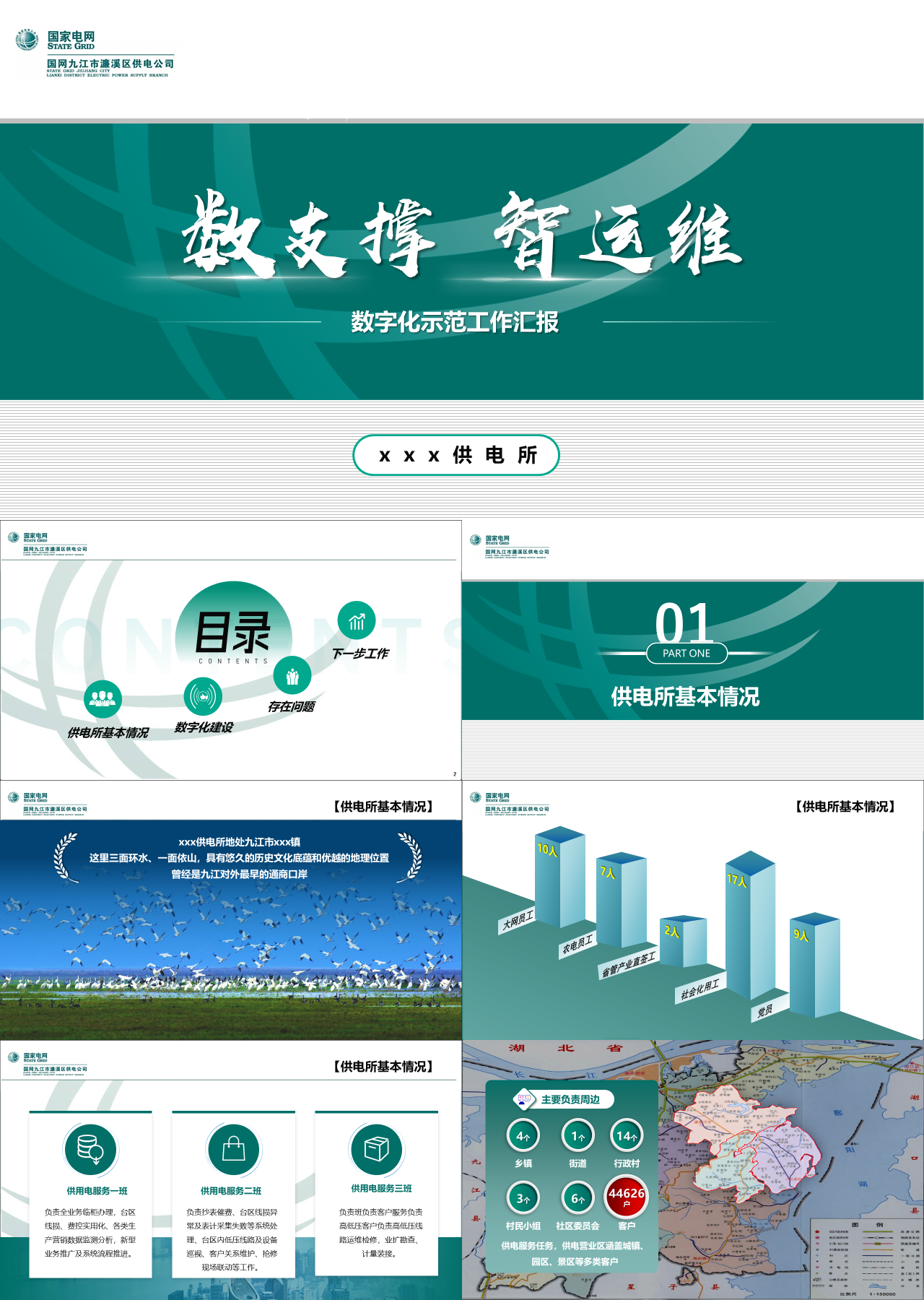 精美静态绿色工作汇报数字化示范工作汇报