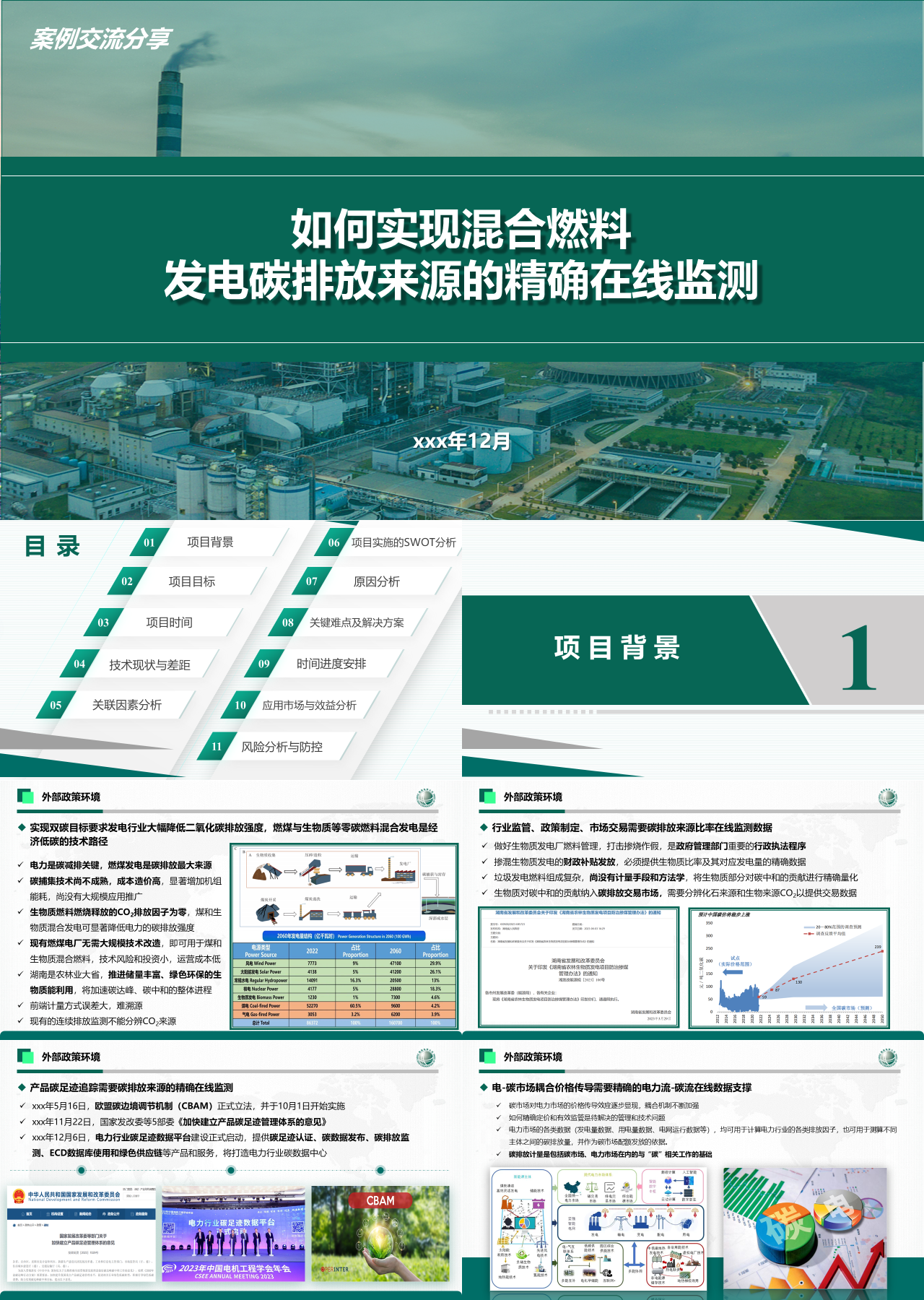 标准静态工作汇报发电碳排放来源的精确在线监测