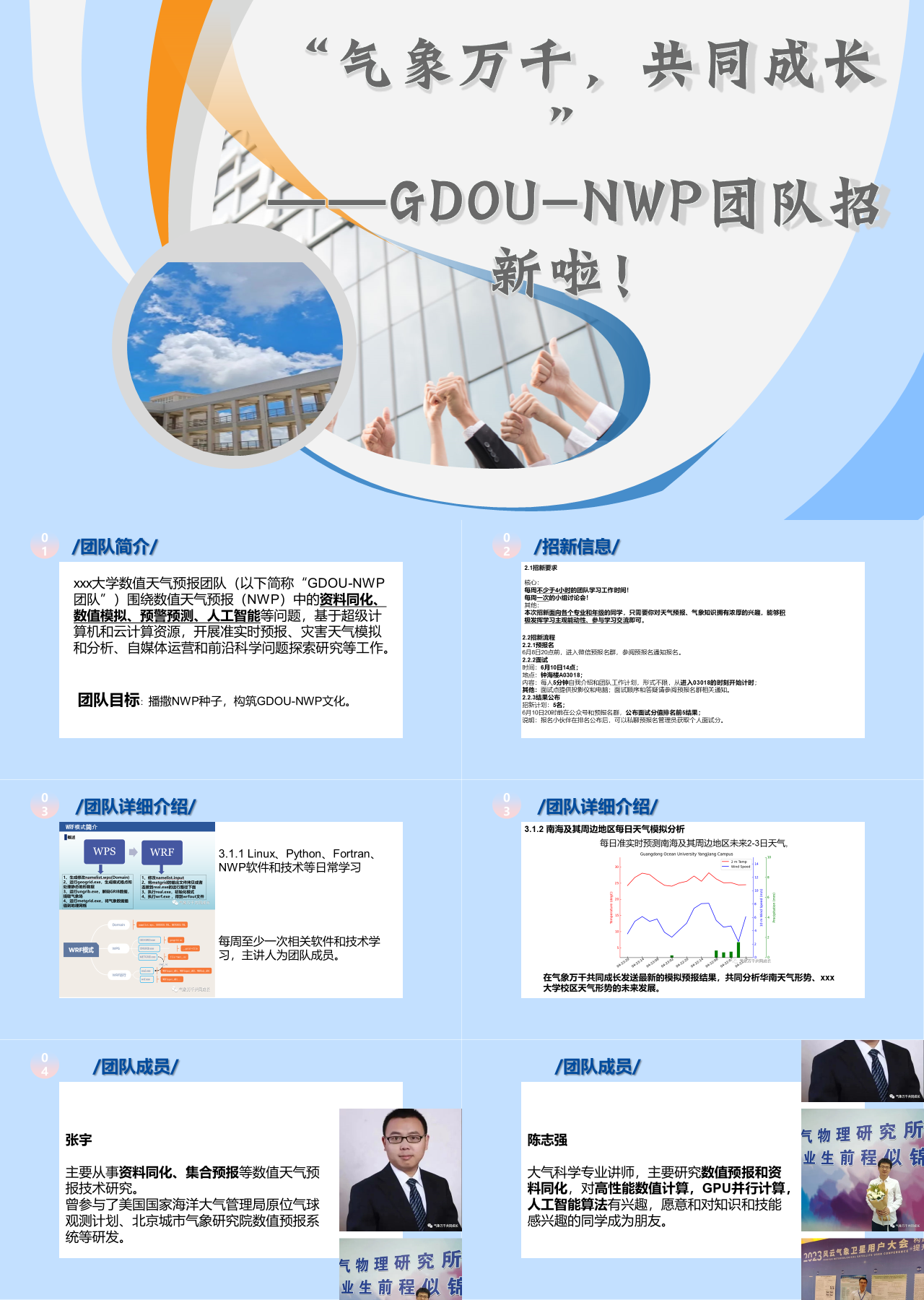 简单静态简约岗位竞聘团队招新