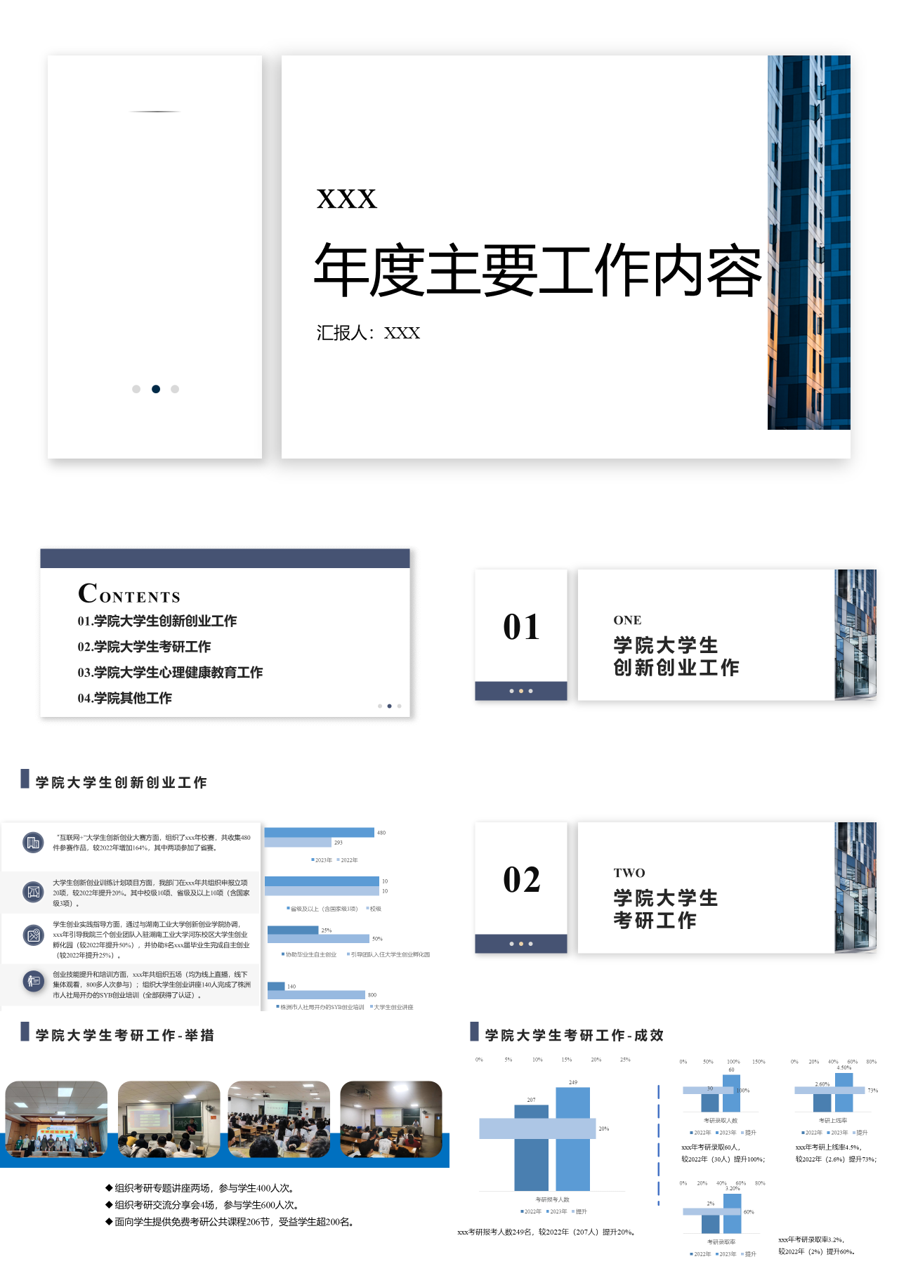 标准动态简约年度主要工作内容