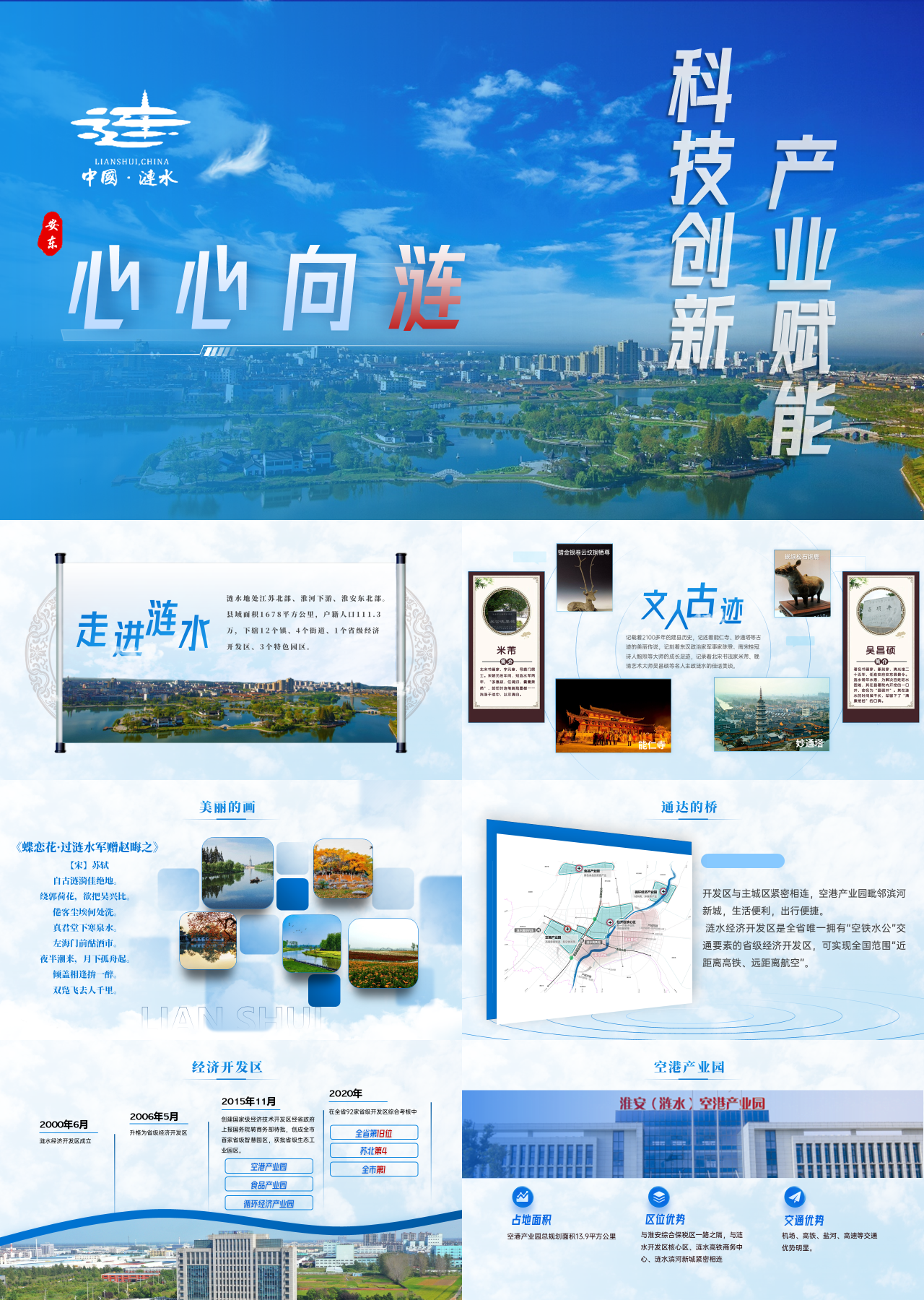 高端动态蓝色家乡推介