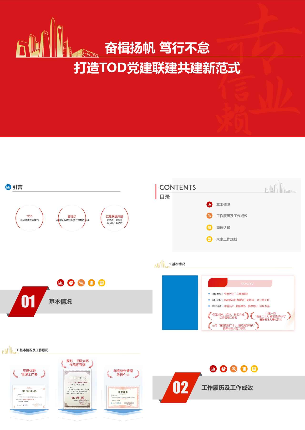 标准静态红色工作汇报后备人员入库选拔