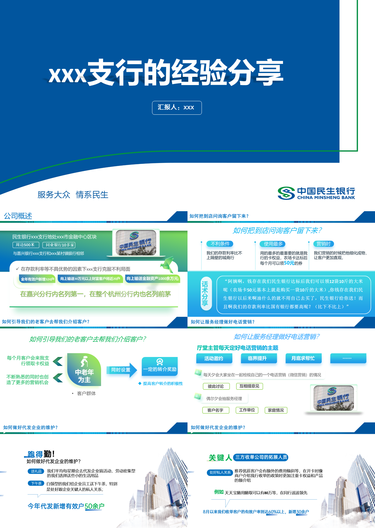 标准静态蓝色企业培训客户体验NPS贬损线索操作手册