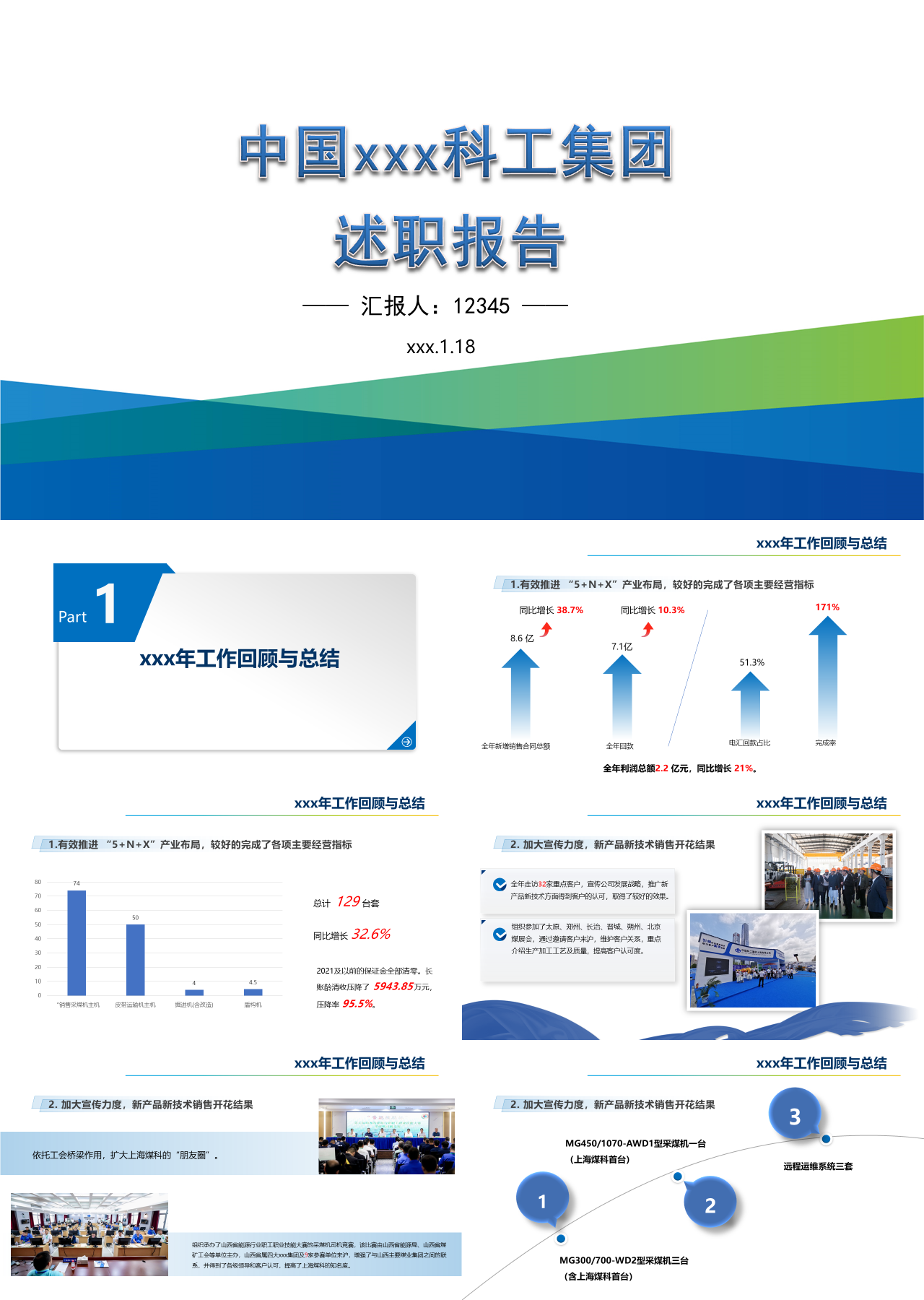 标准动态蓝色科工集团述职报告