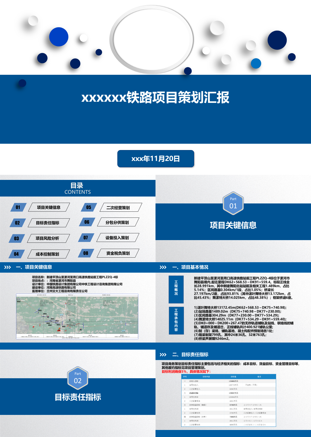 标准动态蓝色营销策划铁路项目策划