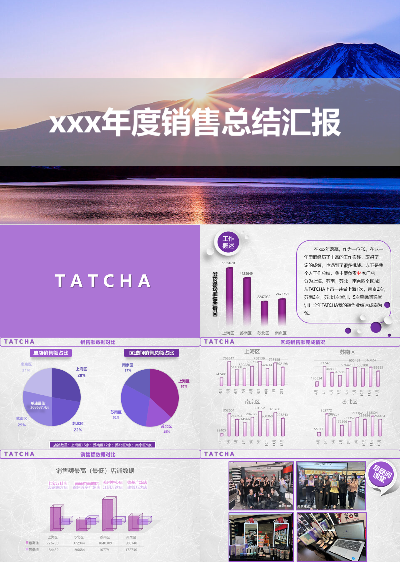 标准静态简约年度销售总结汇报