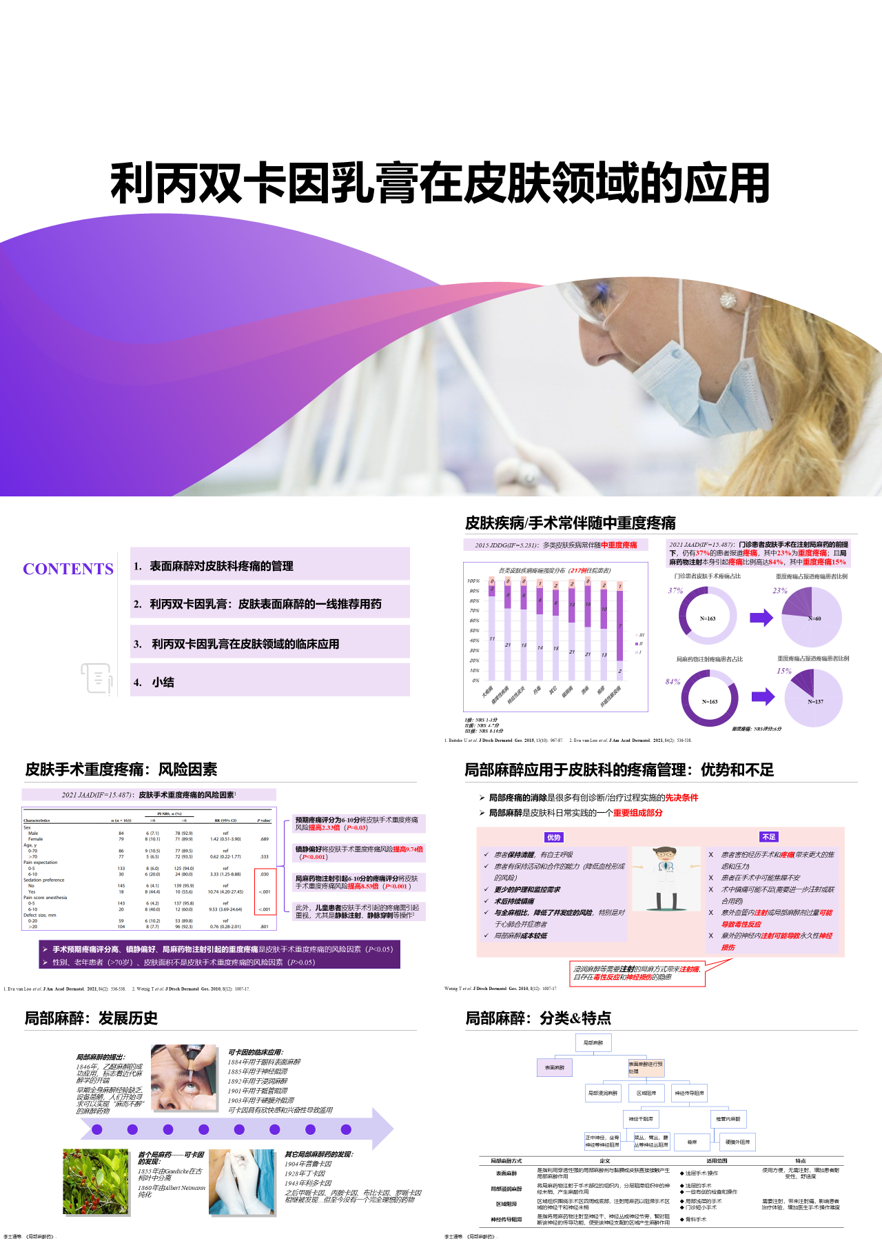 标准静态紫色企业培训利丙双卡因乳膏在皮肤领域的应用