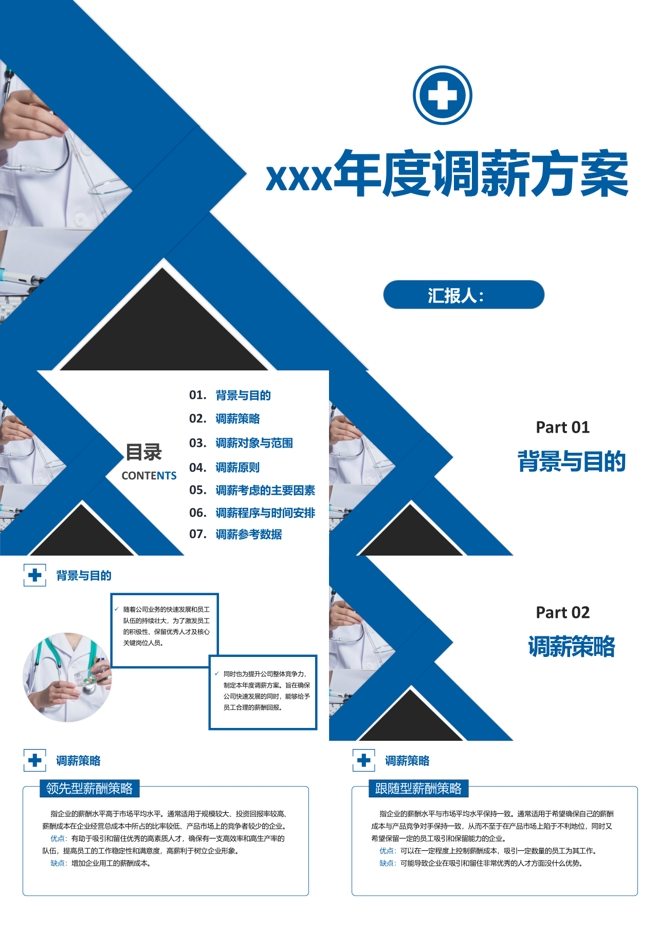 标准动态蓝色企业培训年度调薪方案