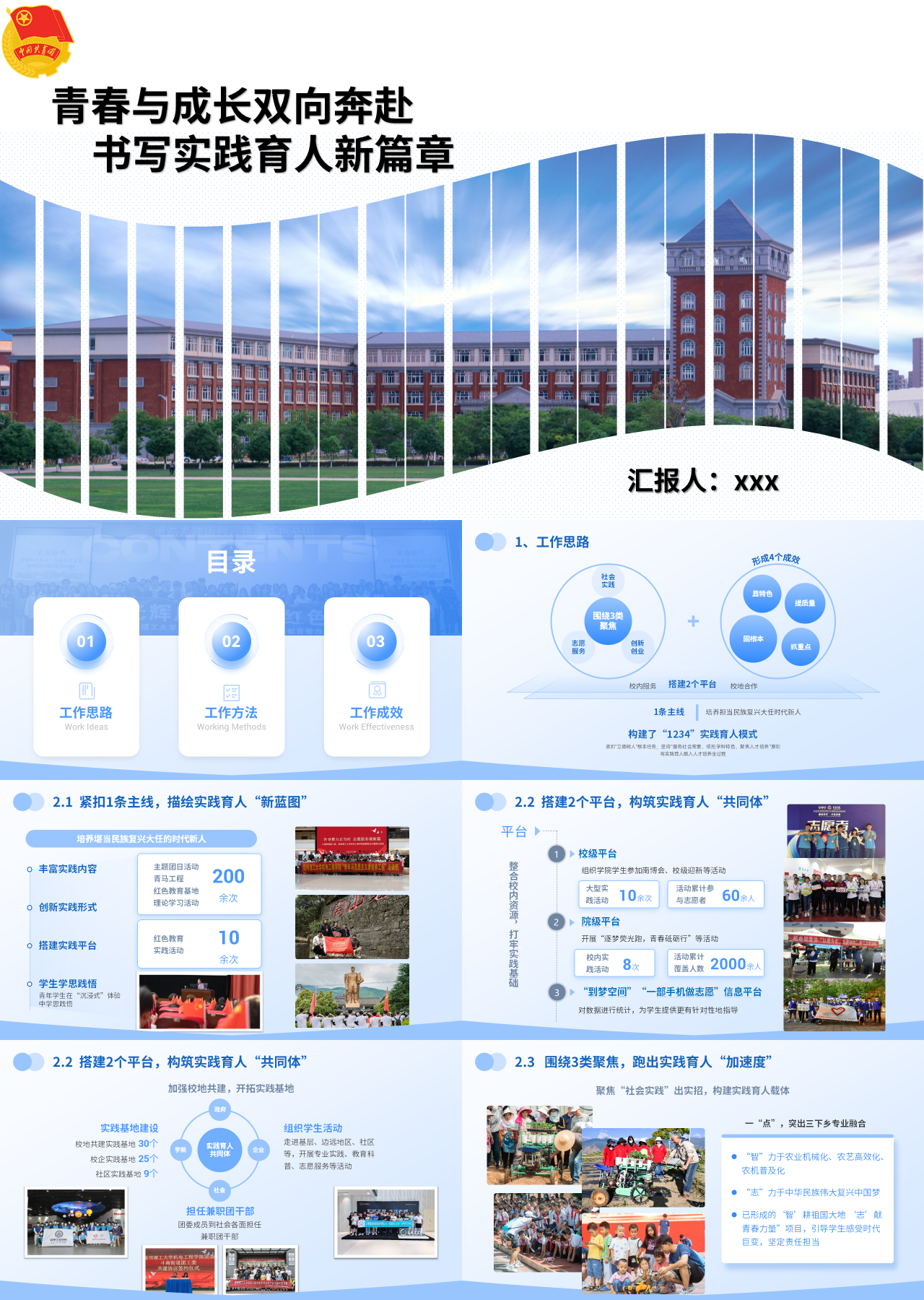 标准静态简约机电学院年度品牌特色工作材料