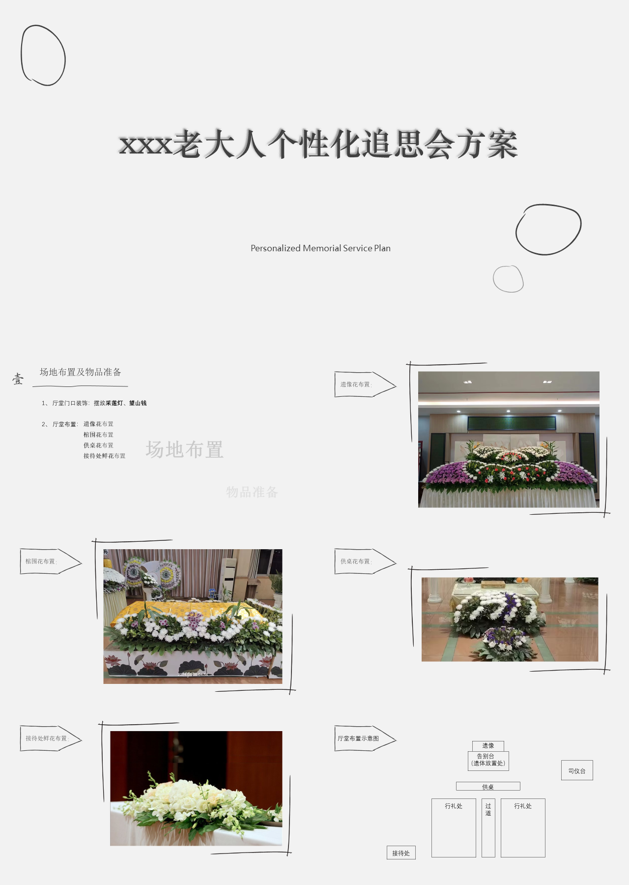 简单静态简约营销策划老大人个性化追思会方案