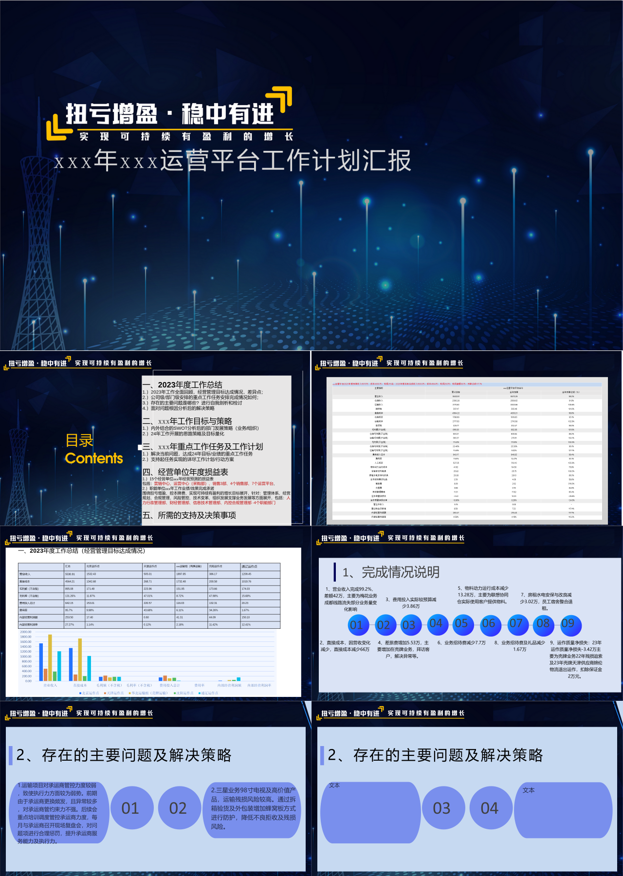 标准静态简约运营平台工作计划汇报