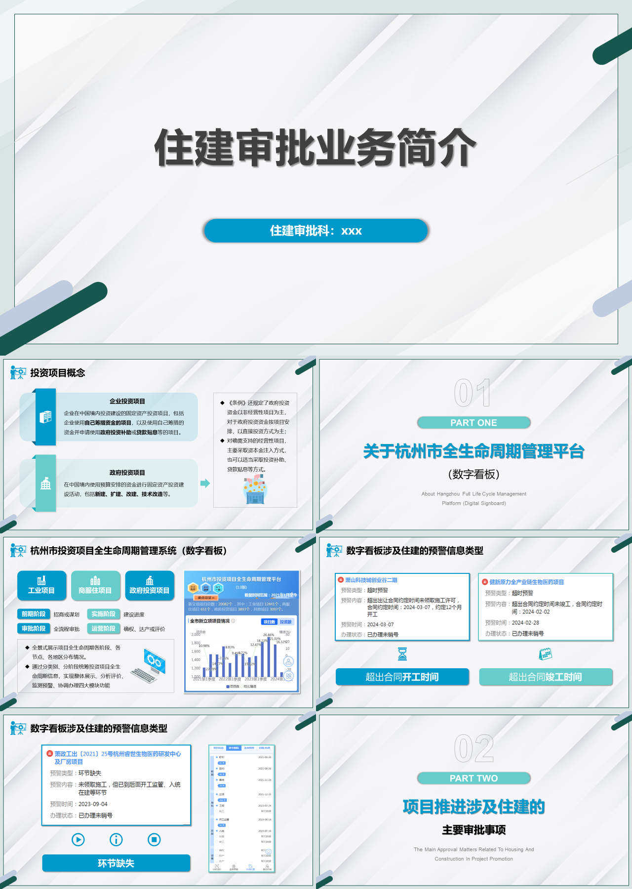 标准静态蓝色企业培训住建审批业务简介