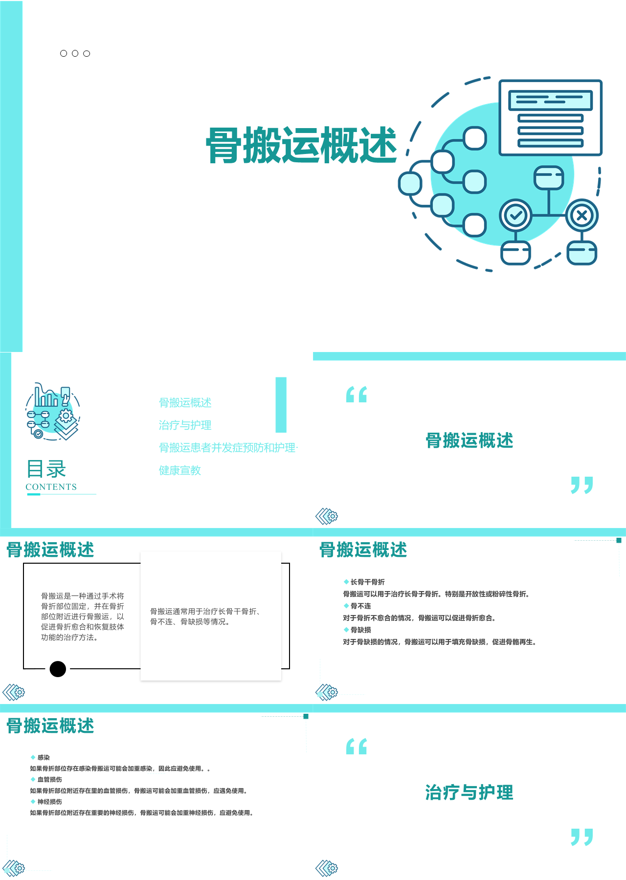 标准静态简约工作汇报骨搬运概述