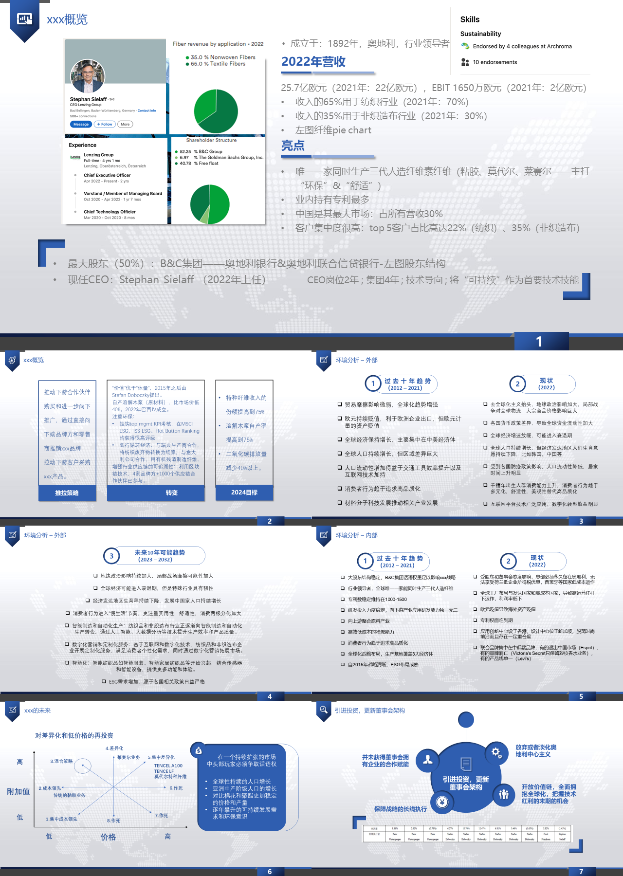 标准动态蓝色工作汇报