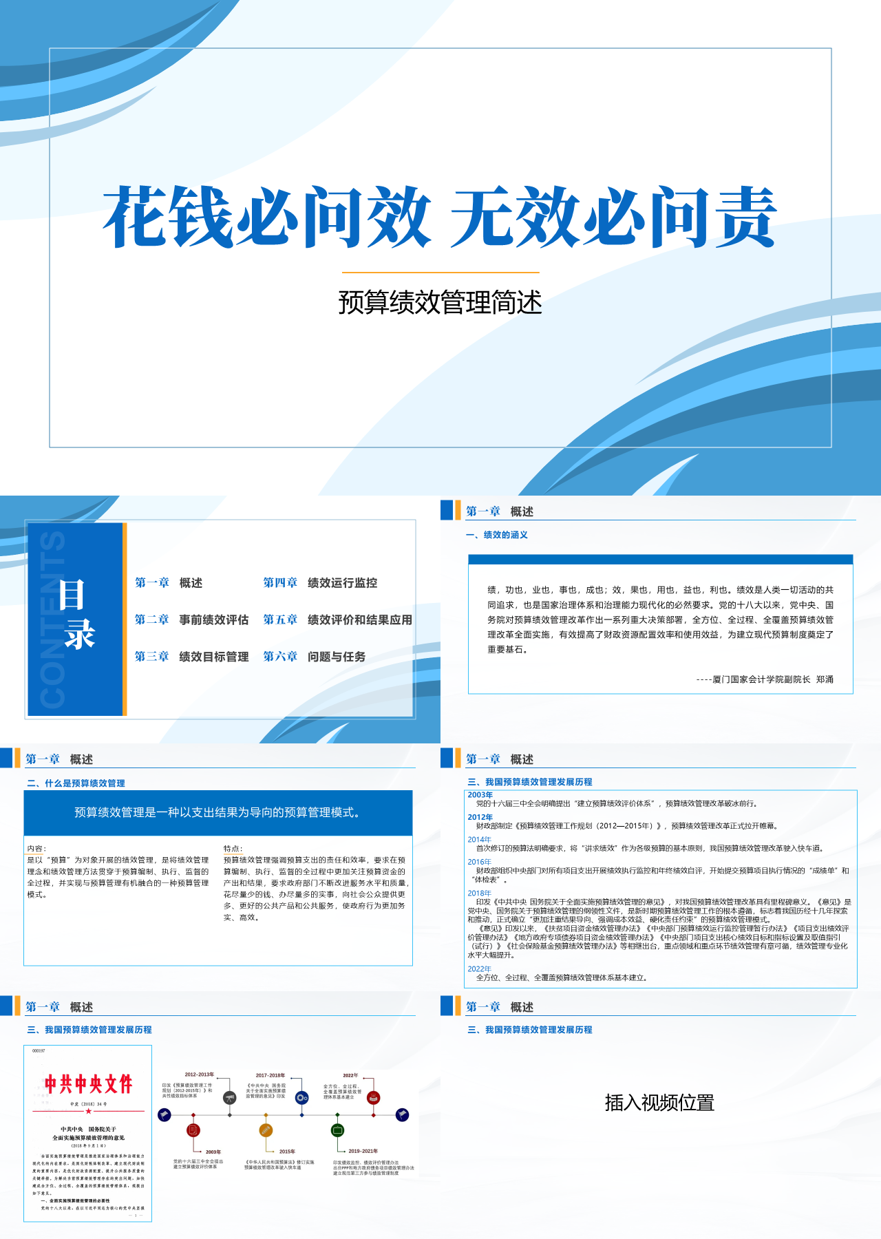 标准静态蓝色企业培训预算绩效管理简述