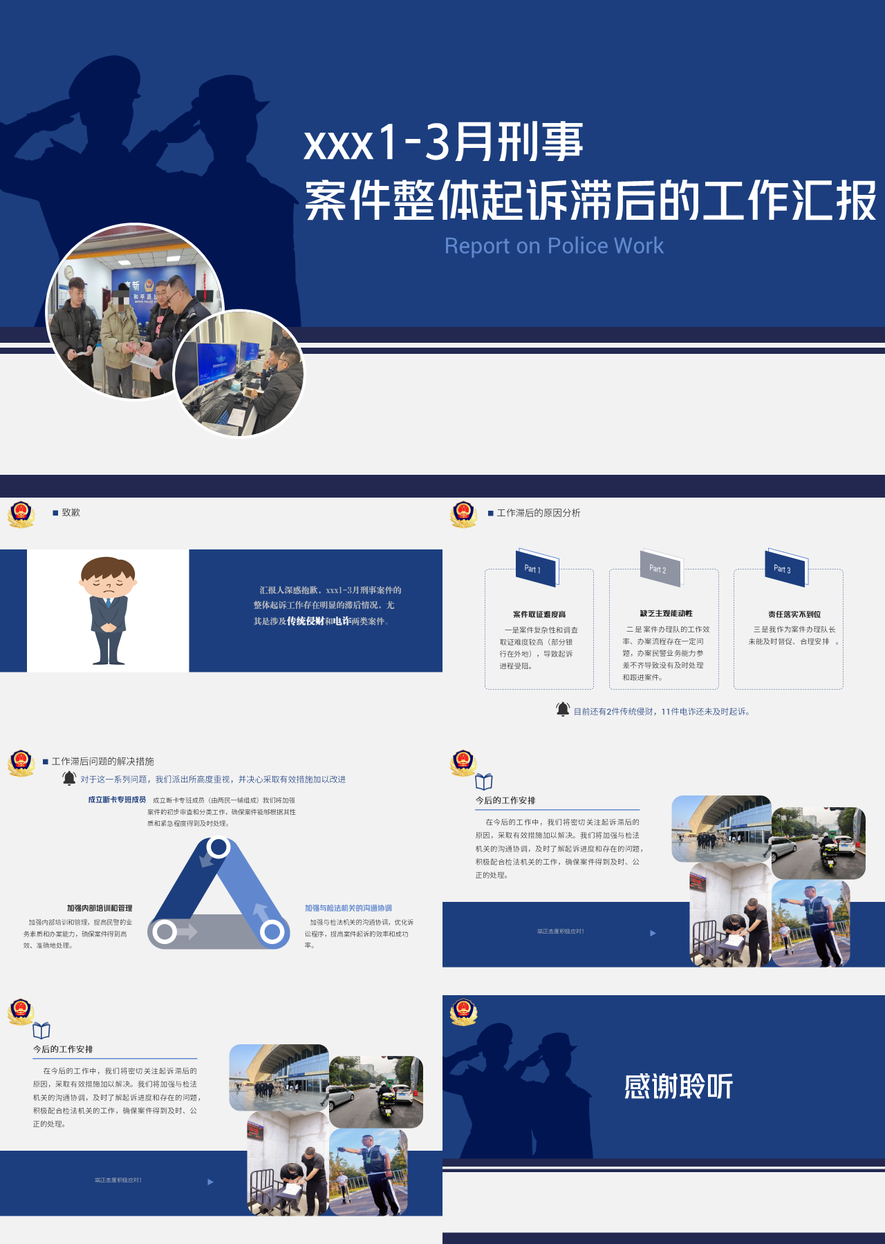 标准静态蓝色案件整体起诉滞后的工作汇报