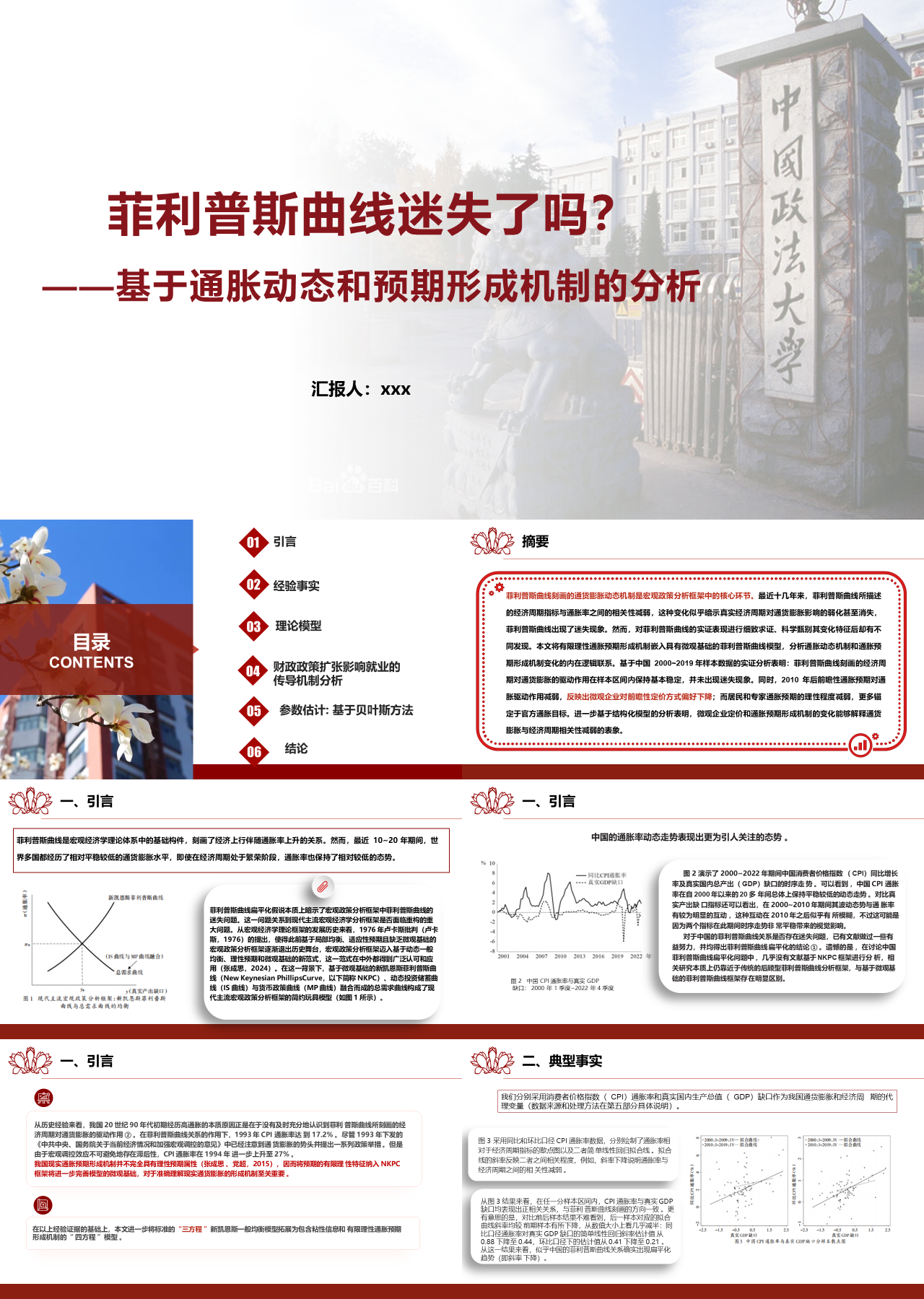 标准静态红色论文答辩基于通胀动态和预期形成机制的分析