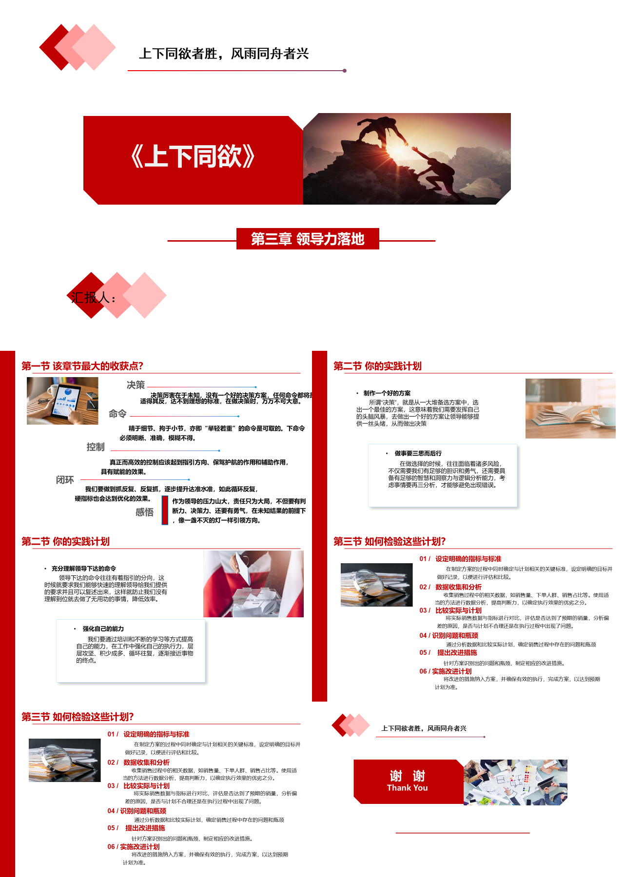 标准静态红色书籍介绍上下同欲读书分享