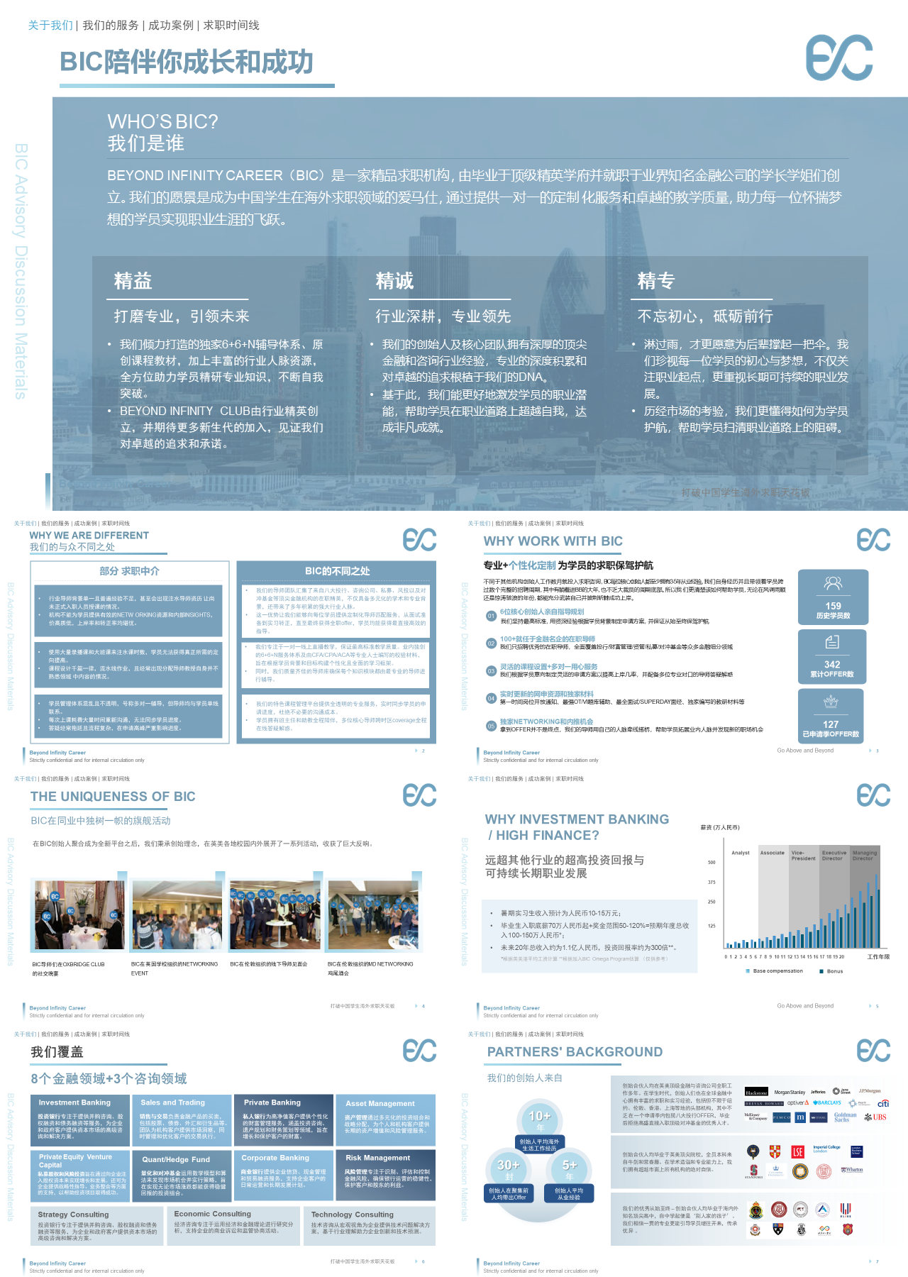 标准静态简约工作汇报Pitchbook