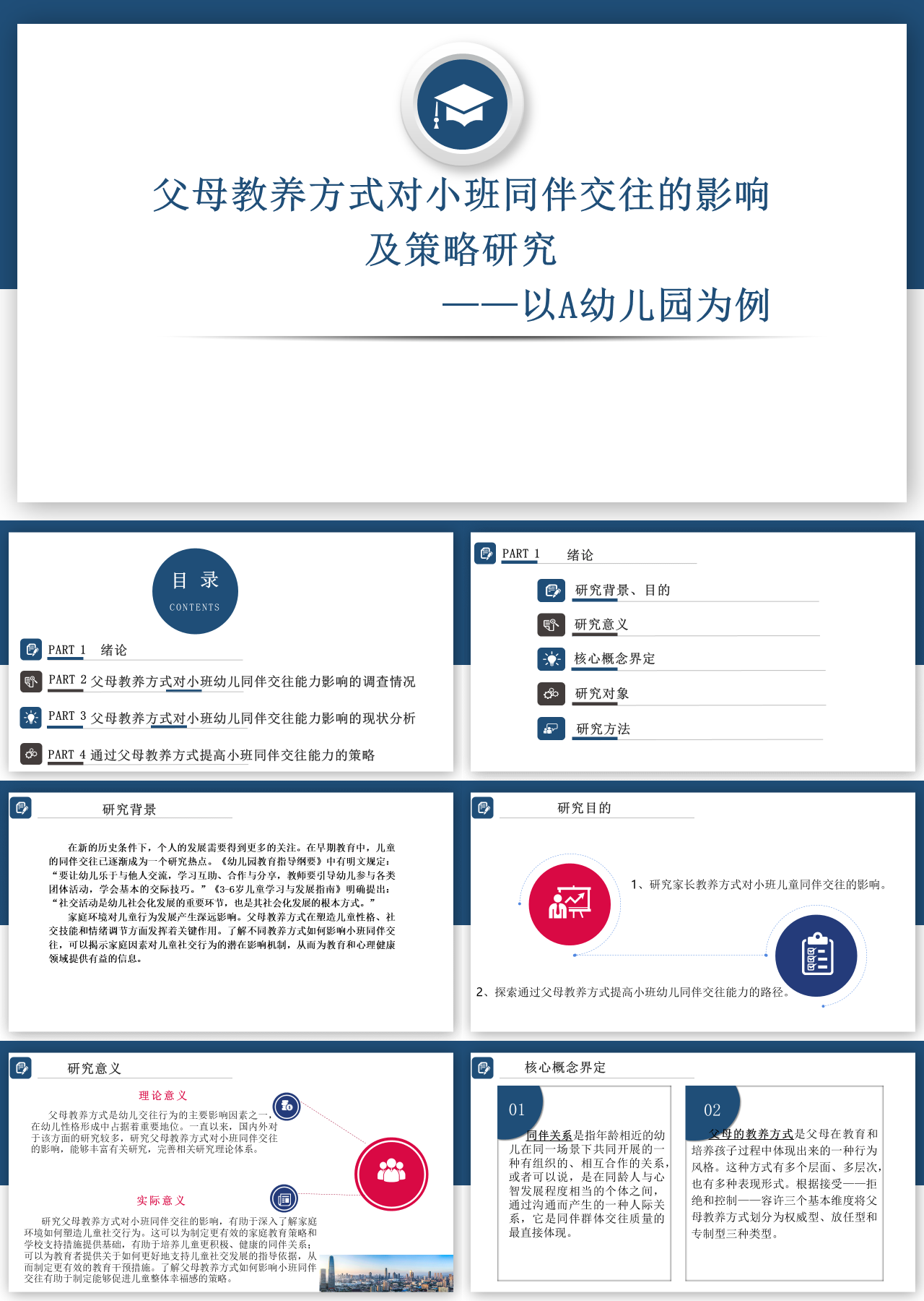 标准静态简约论文答辩父母教养方式对小班同伴交往的影响