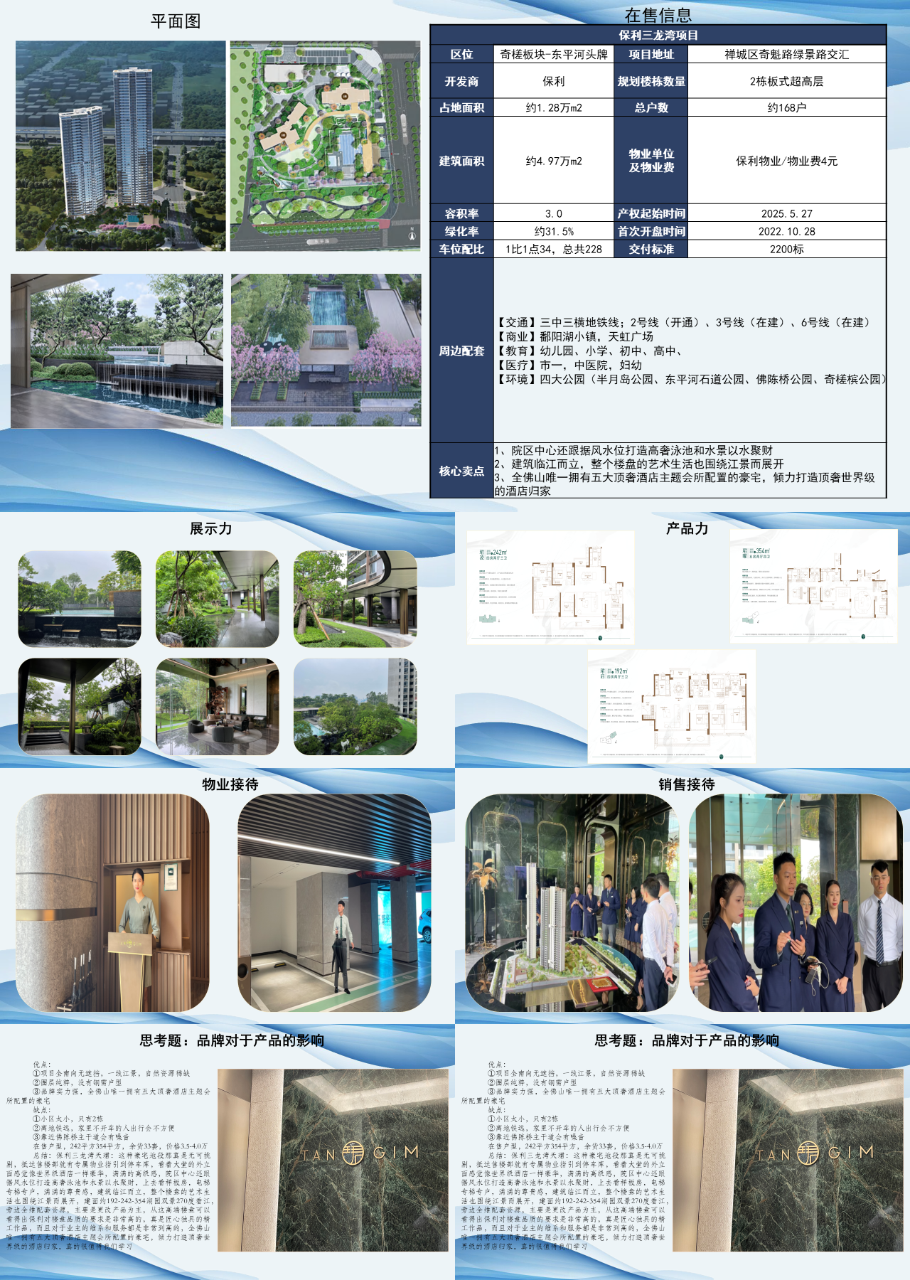 标准静态蓝色工作汇报踩盘报告