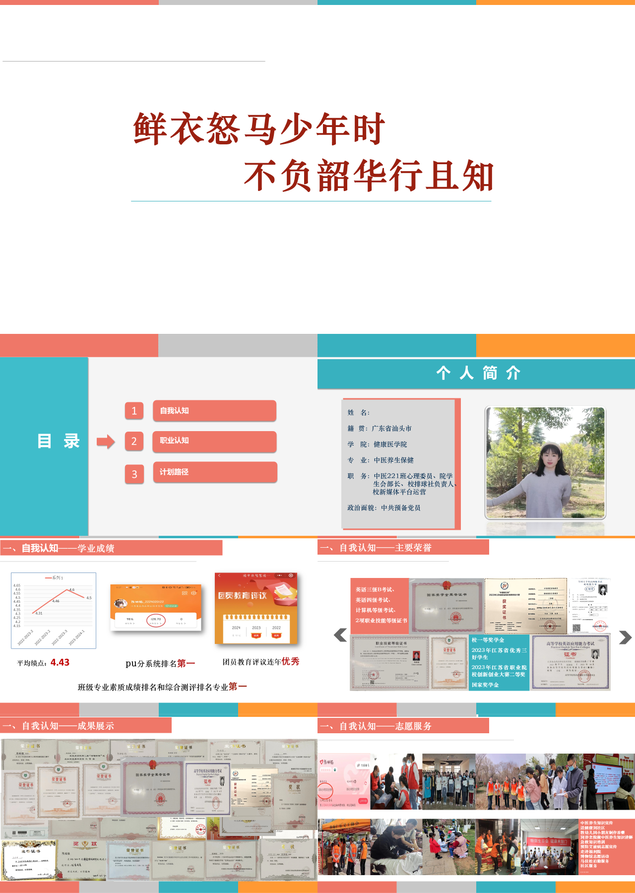 标准动态简约工作汇报鲜衣怒马少年时