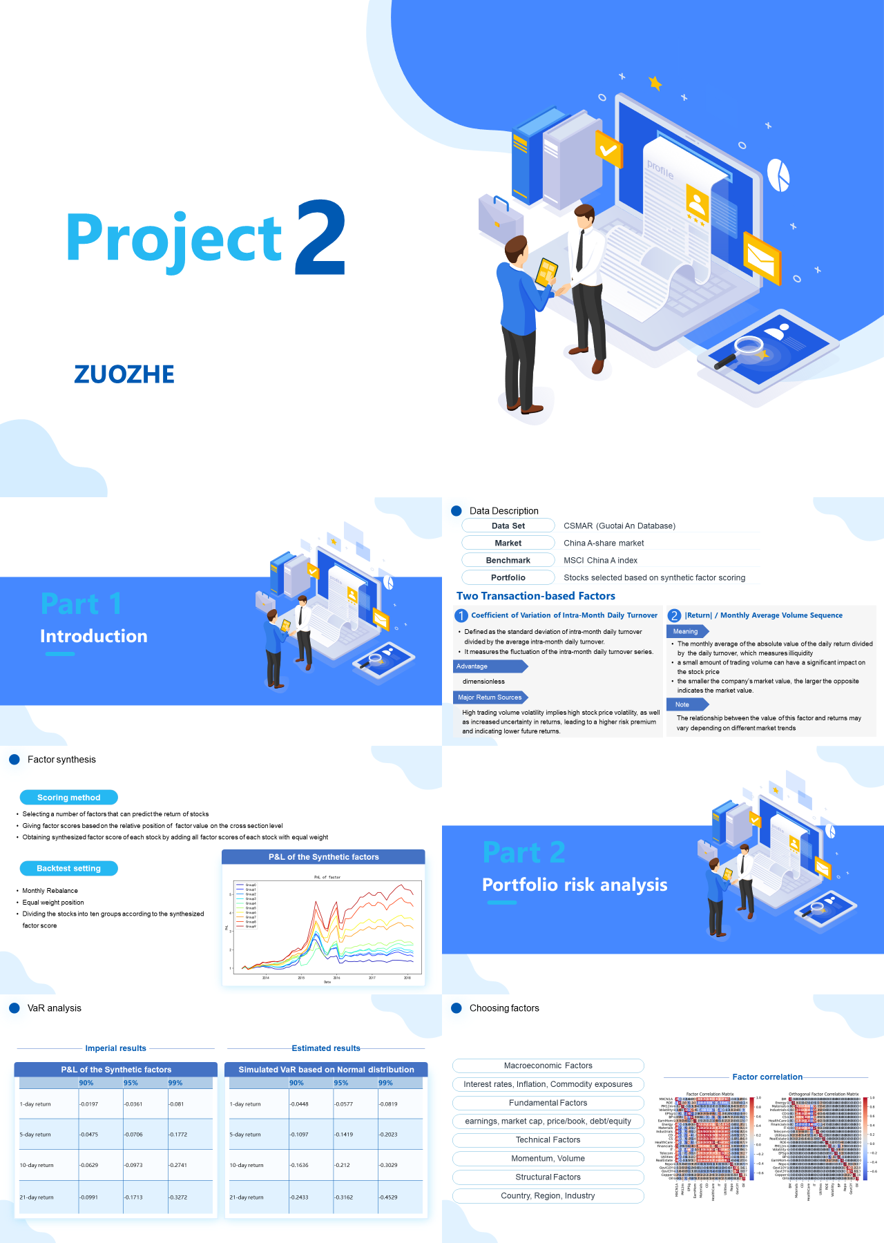 标准静态蓝色工作汇报project