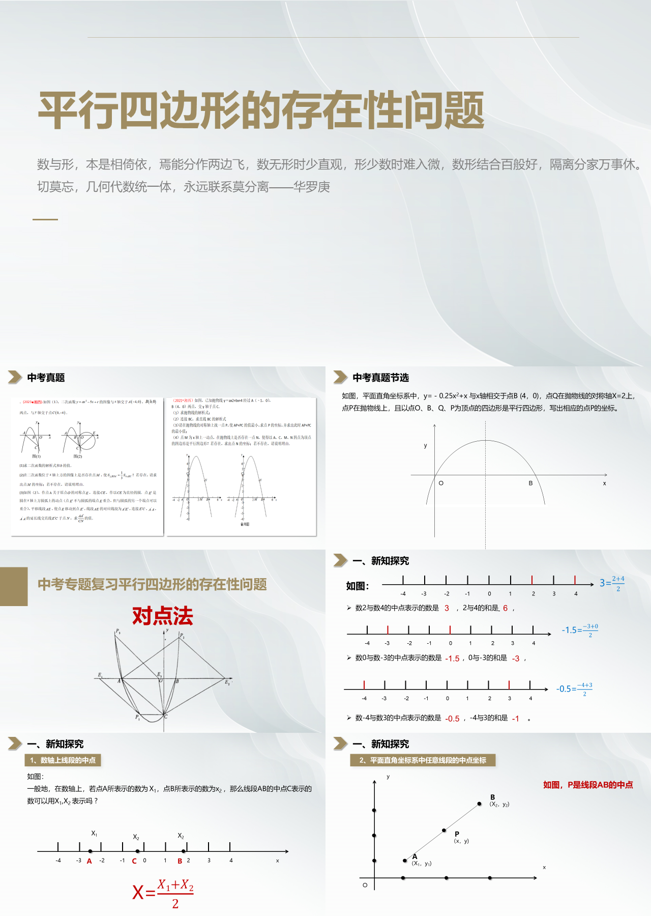 标准教育课件平行四边形的存在性问题