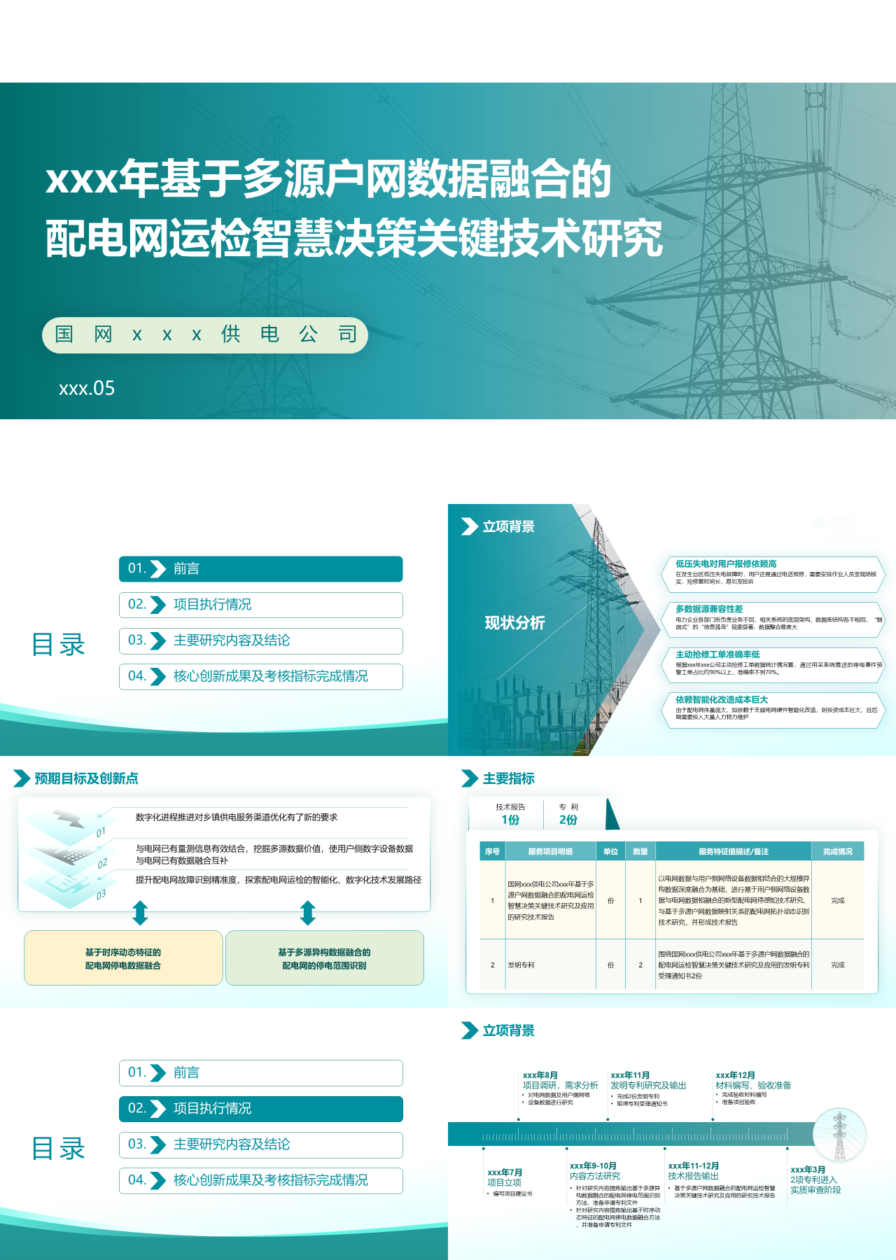 标准静态绿色工作汇报配电网运检智慧决策关键技术研究