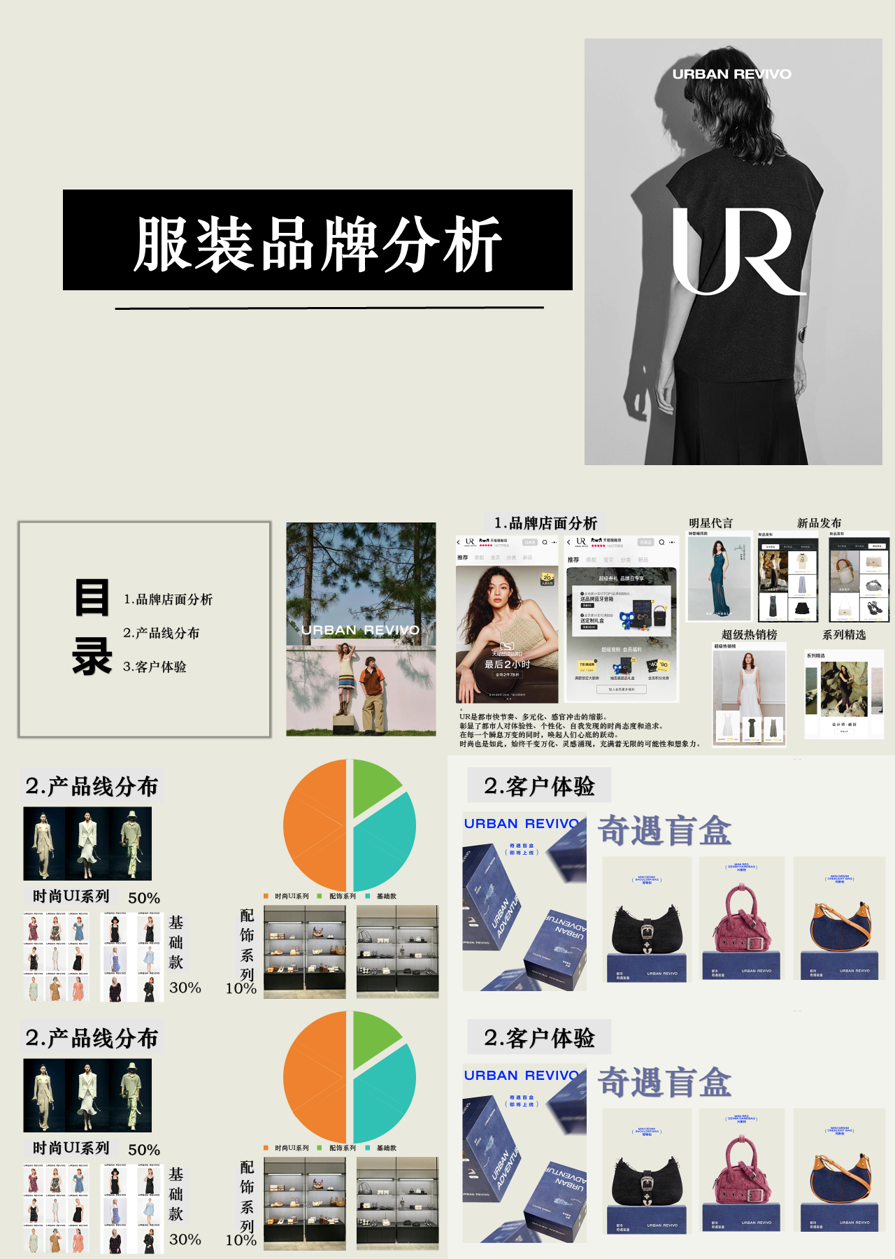 标准静态简约工作汇报服装品牌分析