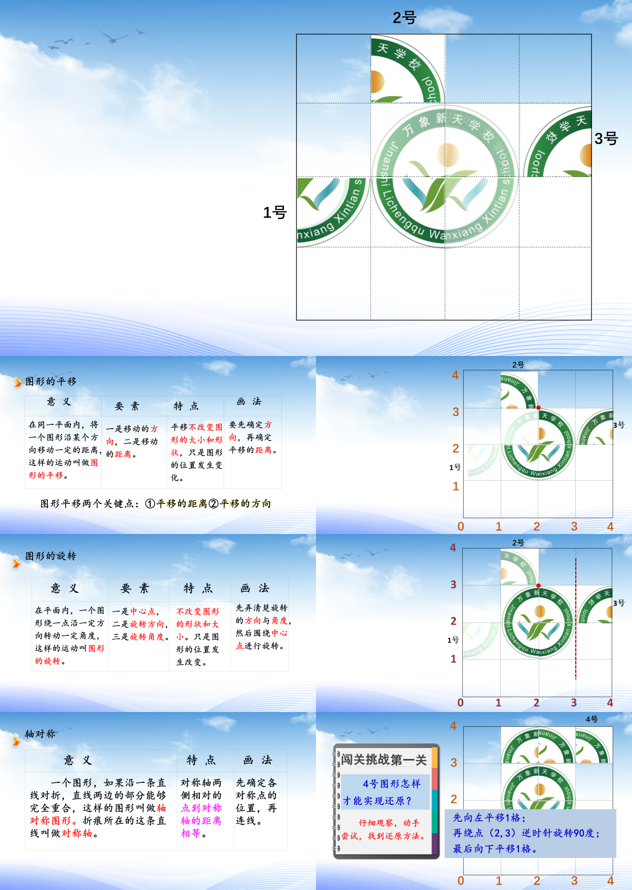 标准动态蓝色教育课件数学课