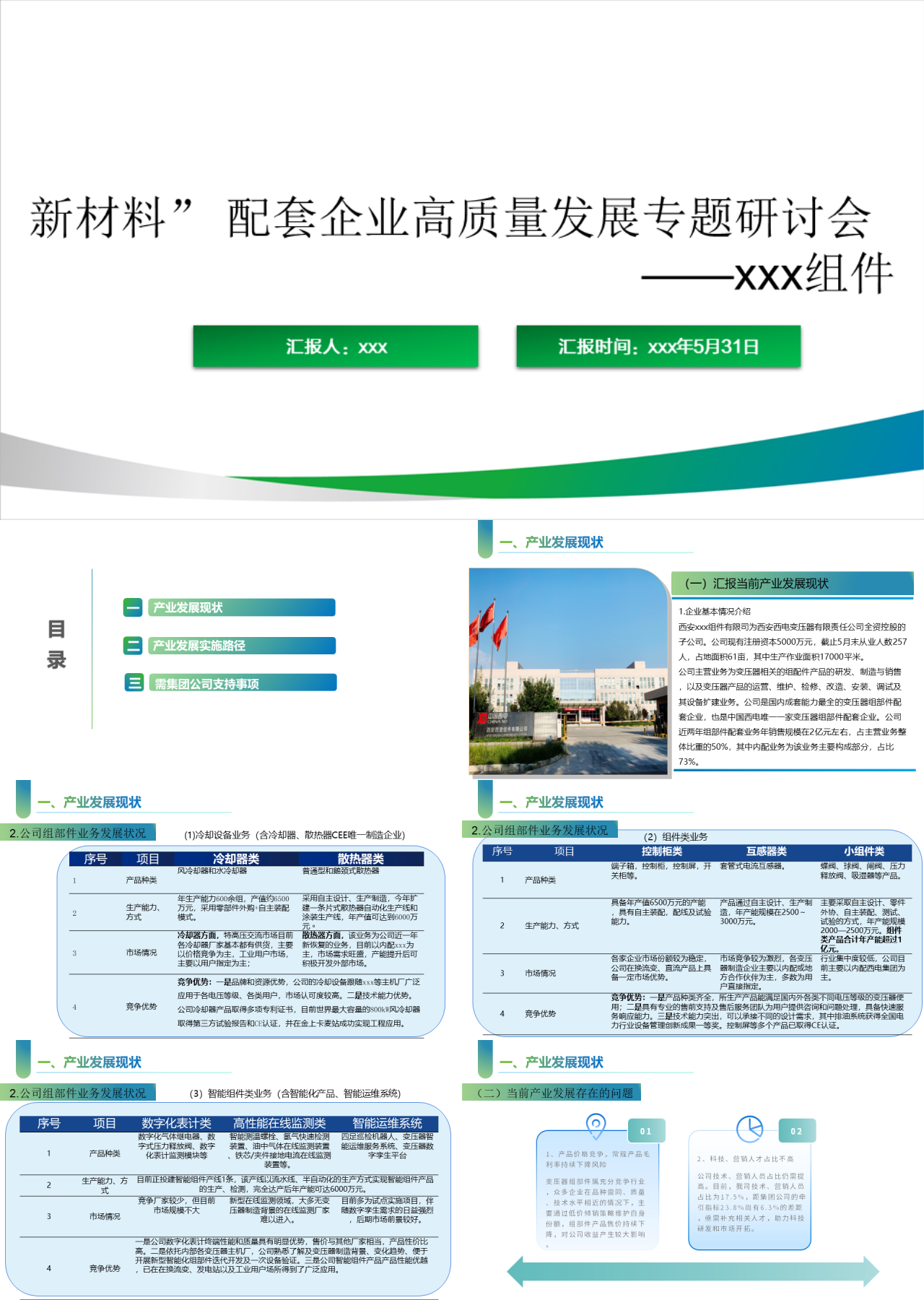 标准静态绿色工作汇报新材料配套企业高质量发展专题研讨会