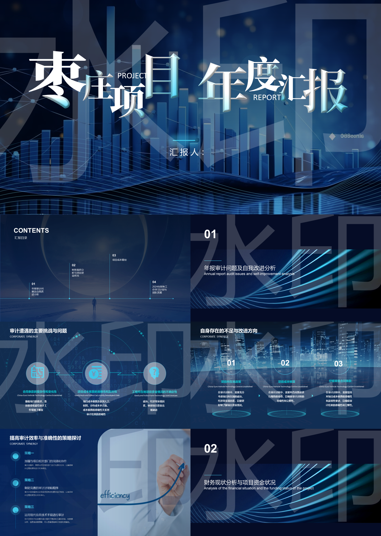 标准静态科技风年度汇报