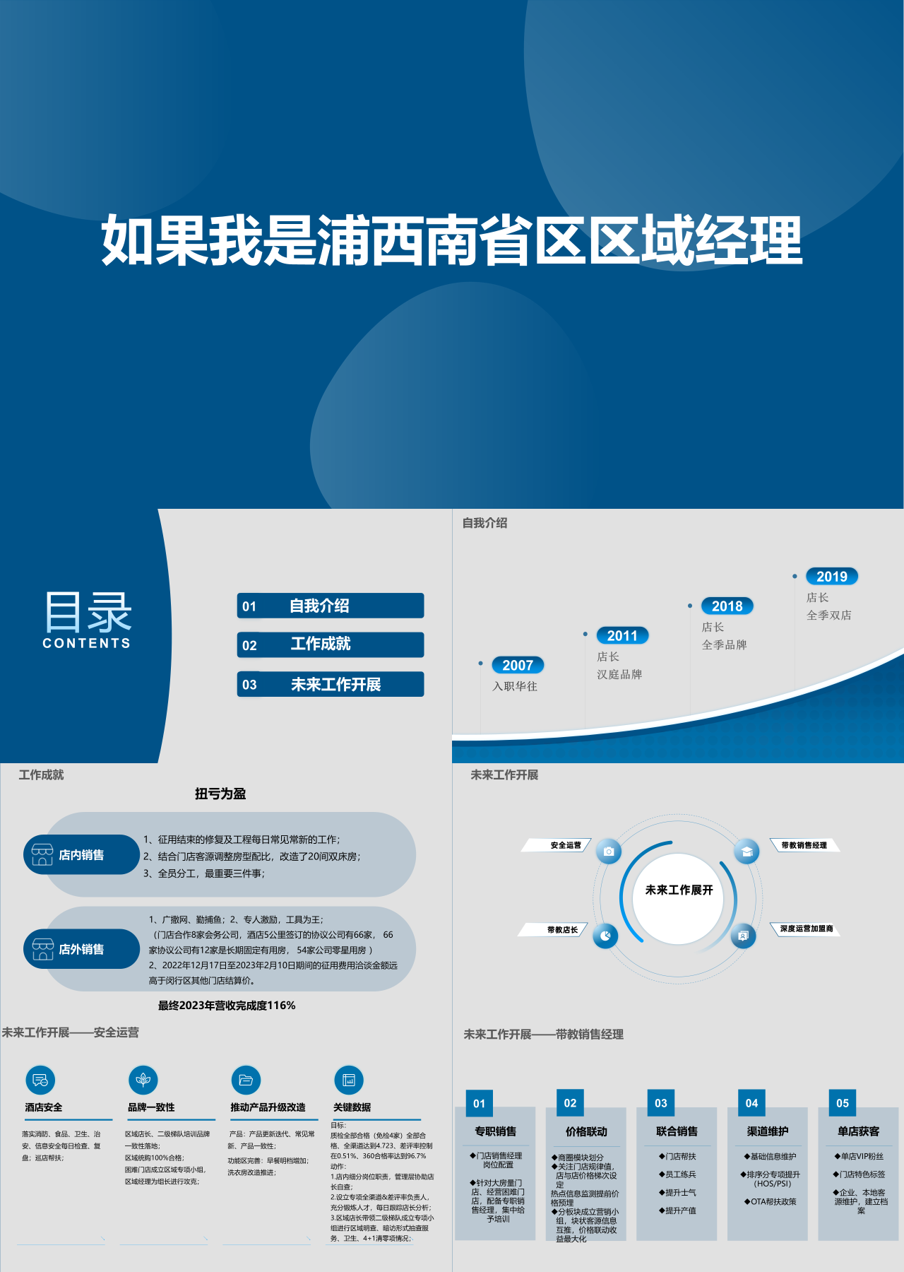 标准静态蓝色岗位竞聘如果我是浦西南省区区域经理