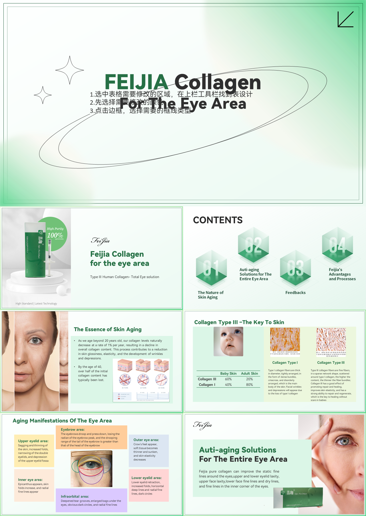 标准静态绿色工作汇报Collagen