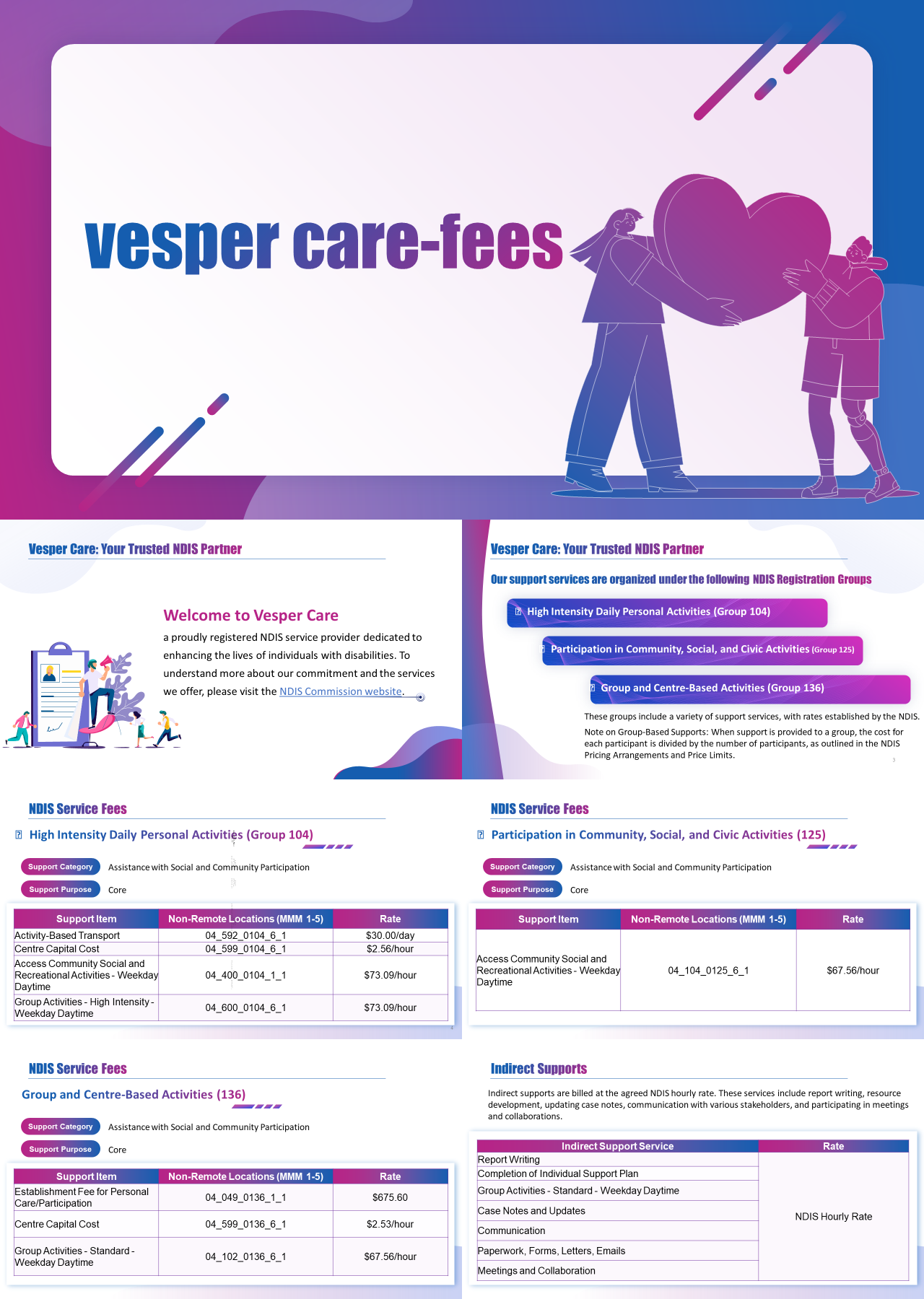 标准静态紫色工作汇报vespercarefees