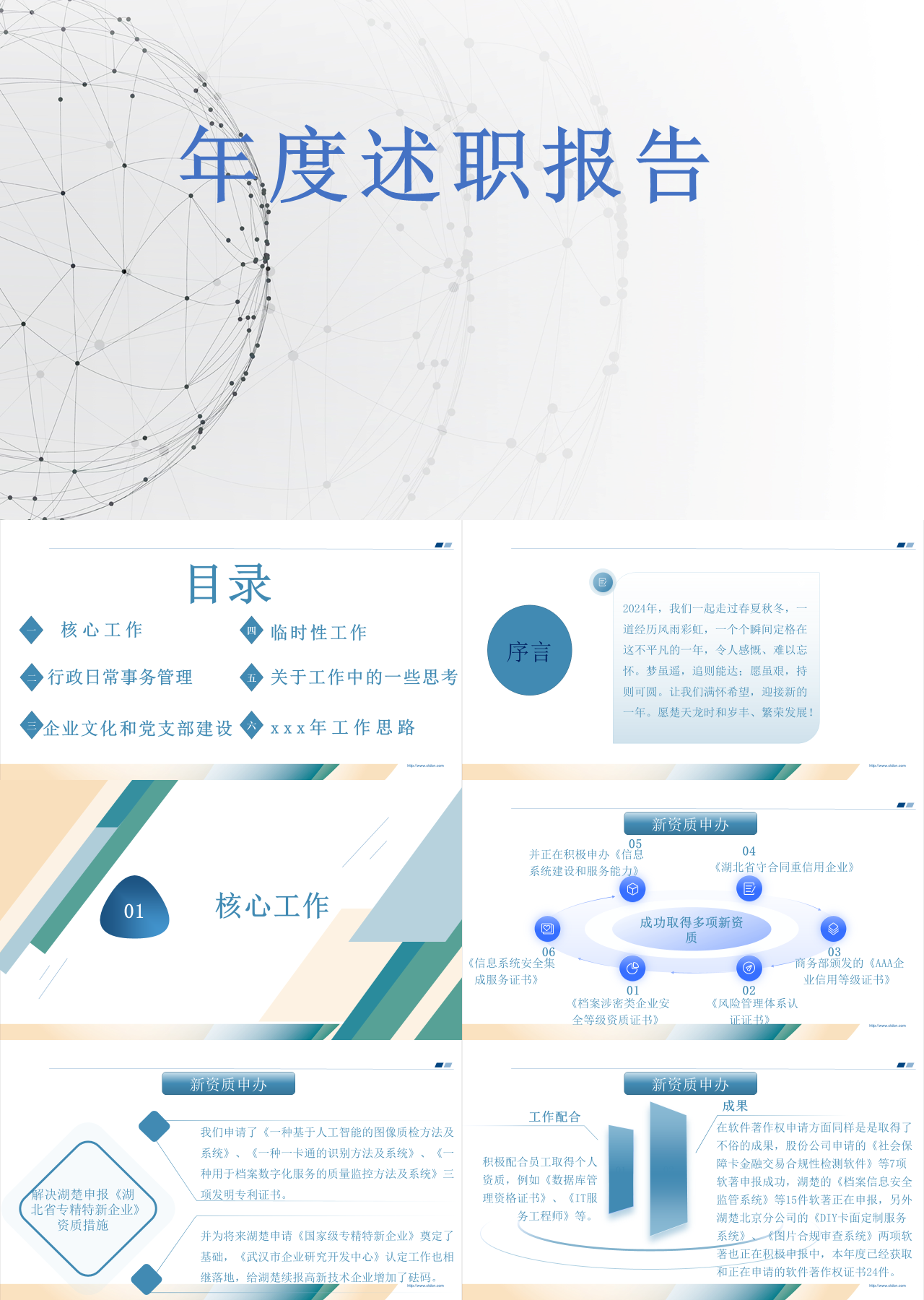 标准静态绿色年度述职报告 (2)