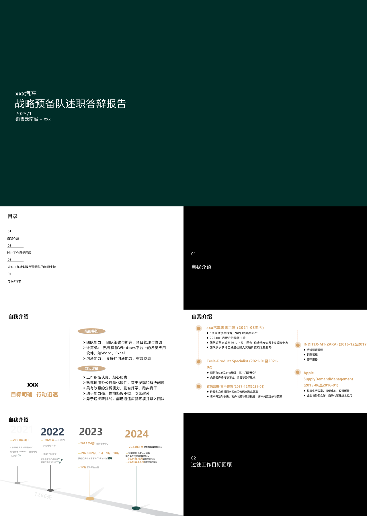 标准静态绿色战略预备队述职答辩报告