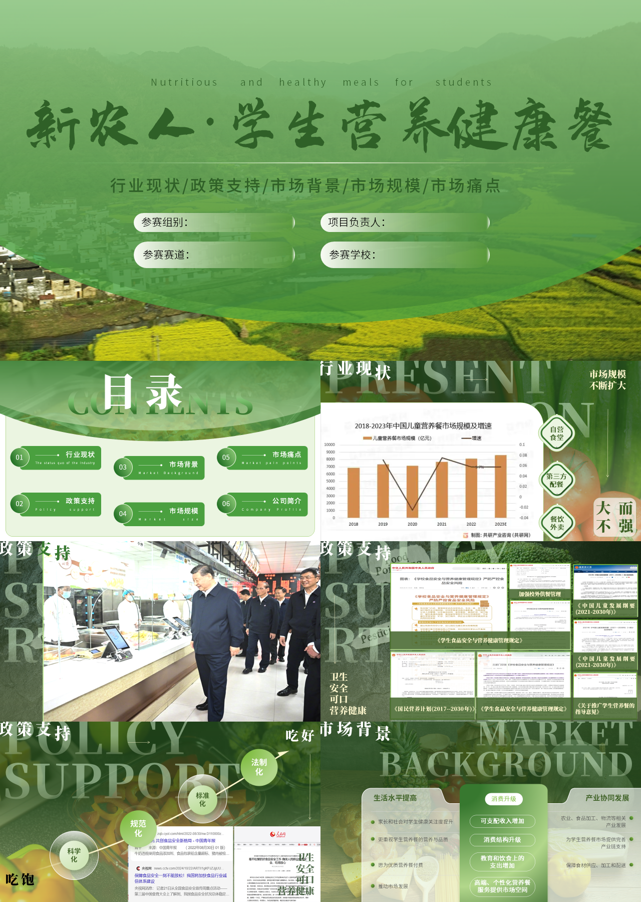 精美静态绿色商业计划书健康生态农业