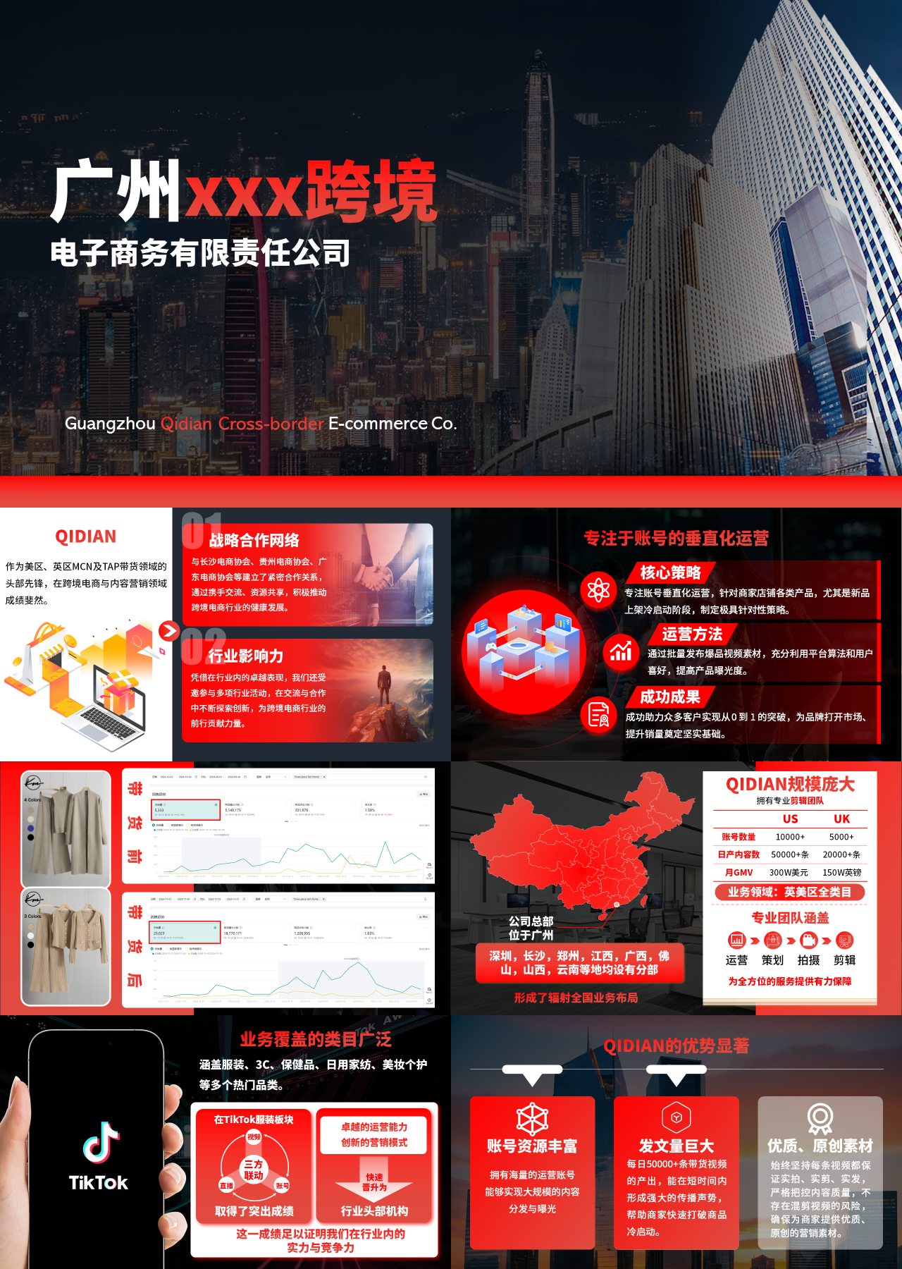 标准静态红色企业宣传电子商务公司