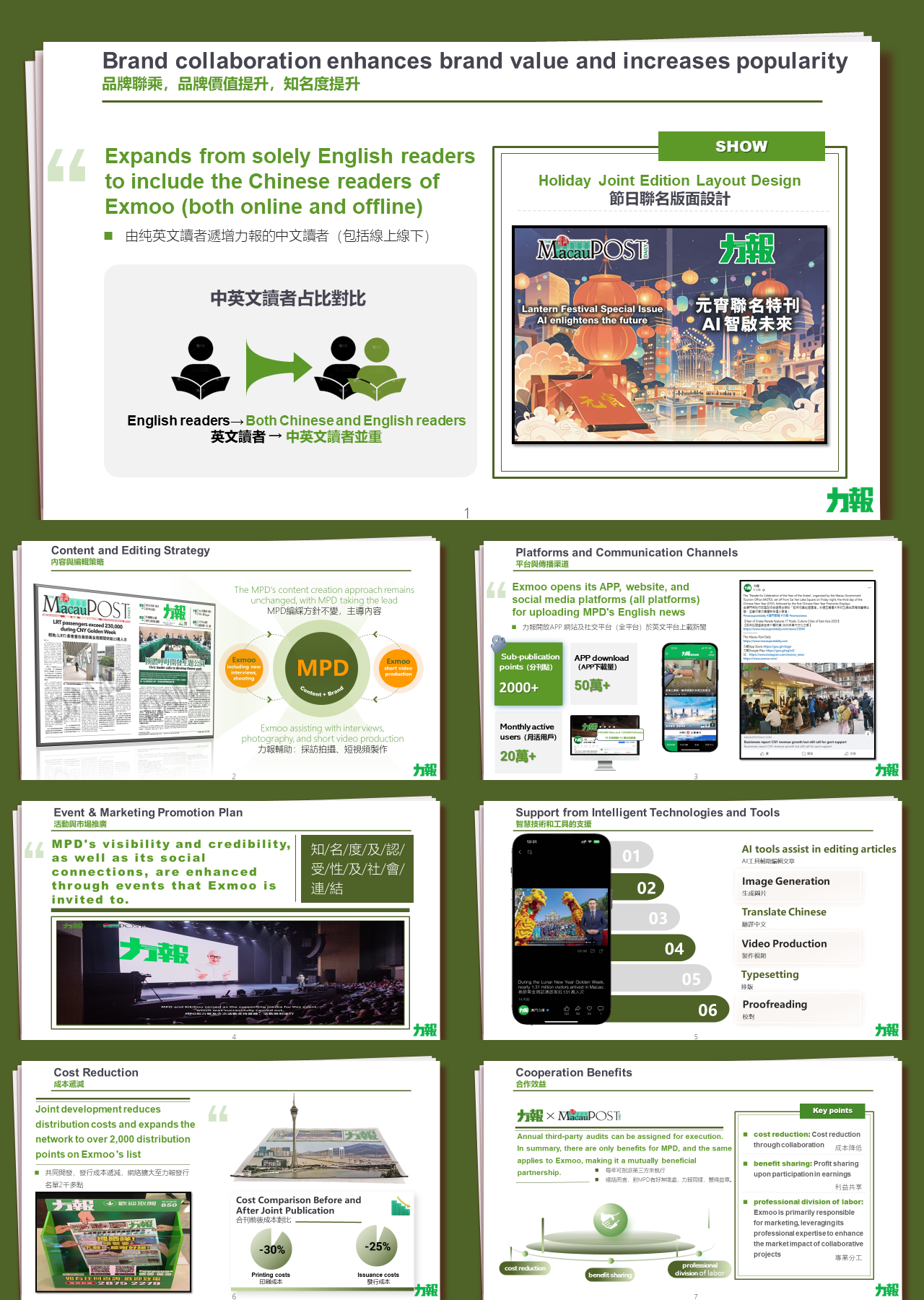 标准静态绿色工作汇报PublicationProposal