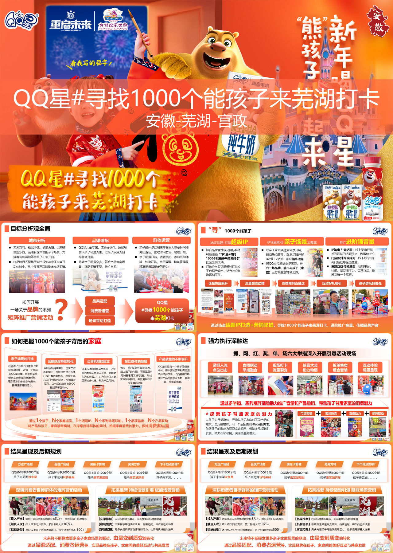 标准静态卡通营销策划寻找1000个能孩子来芜湖打卡