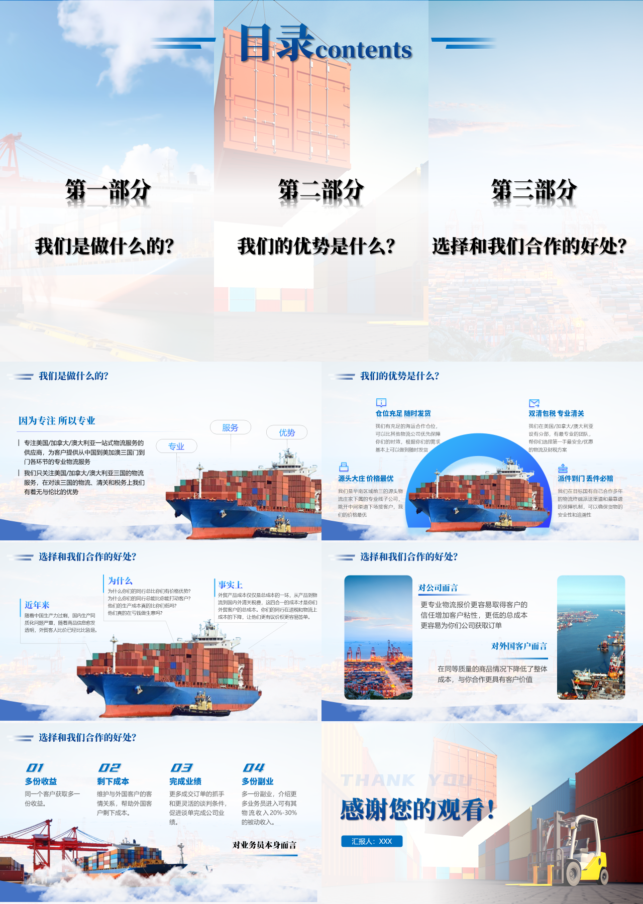 精美动态蓝色企业培训物理话术